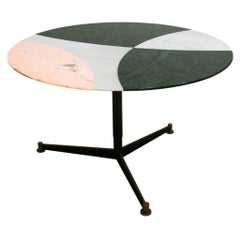L.A. Studio Contemporary Modern Marble Circular Dining Table
