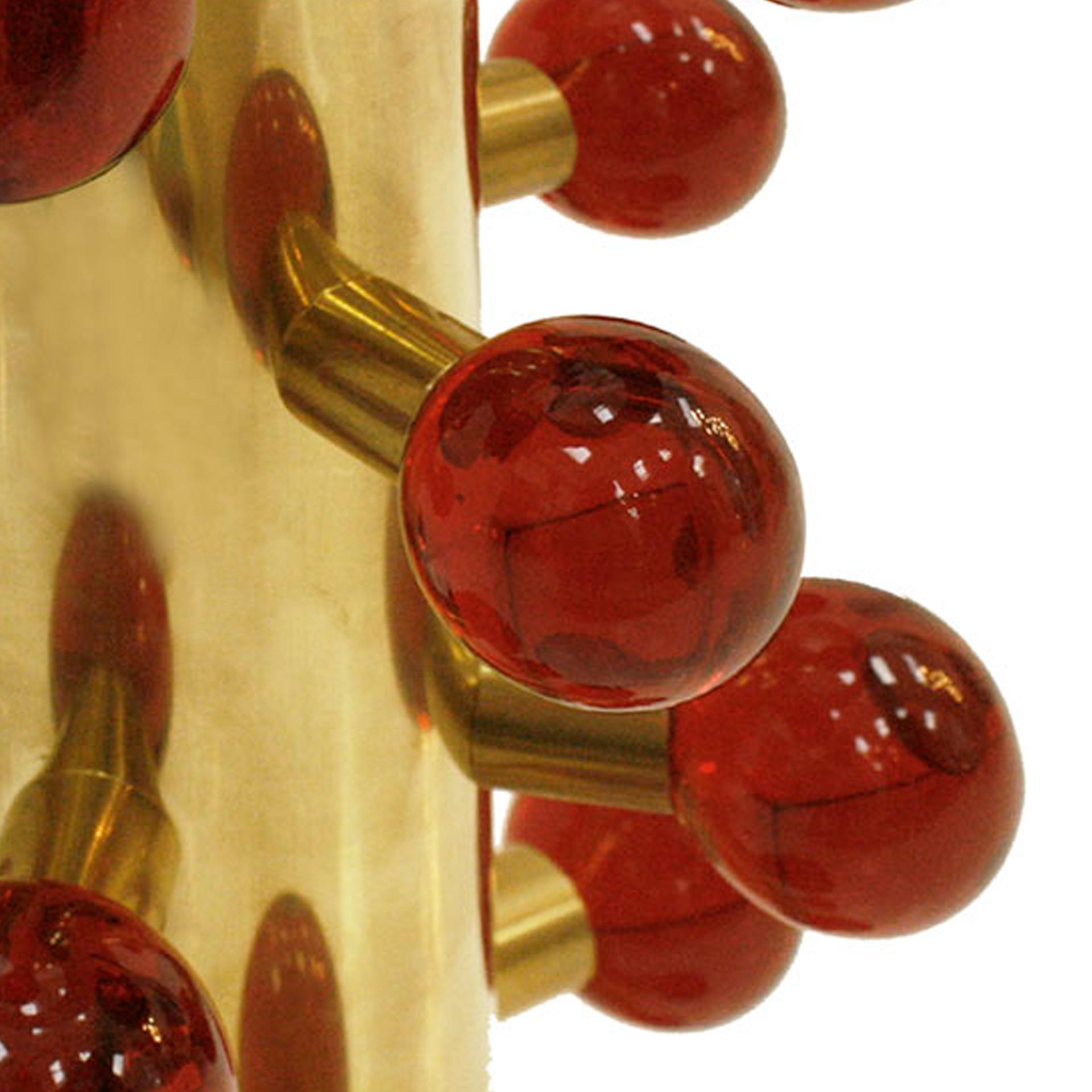 L.A. Studio Pareja de lámparas de mesa modernas contemporáneas de cristal de Murano y latón en venta 1