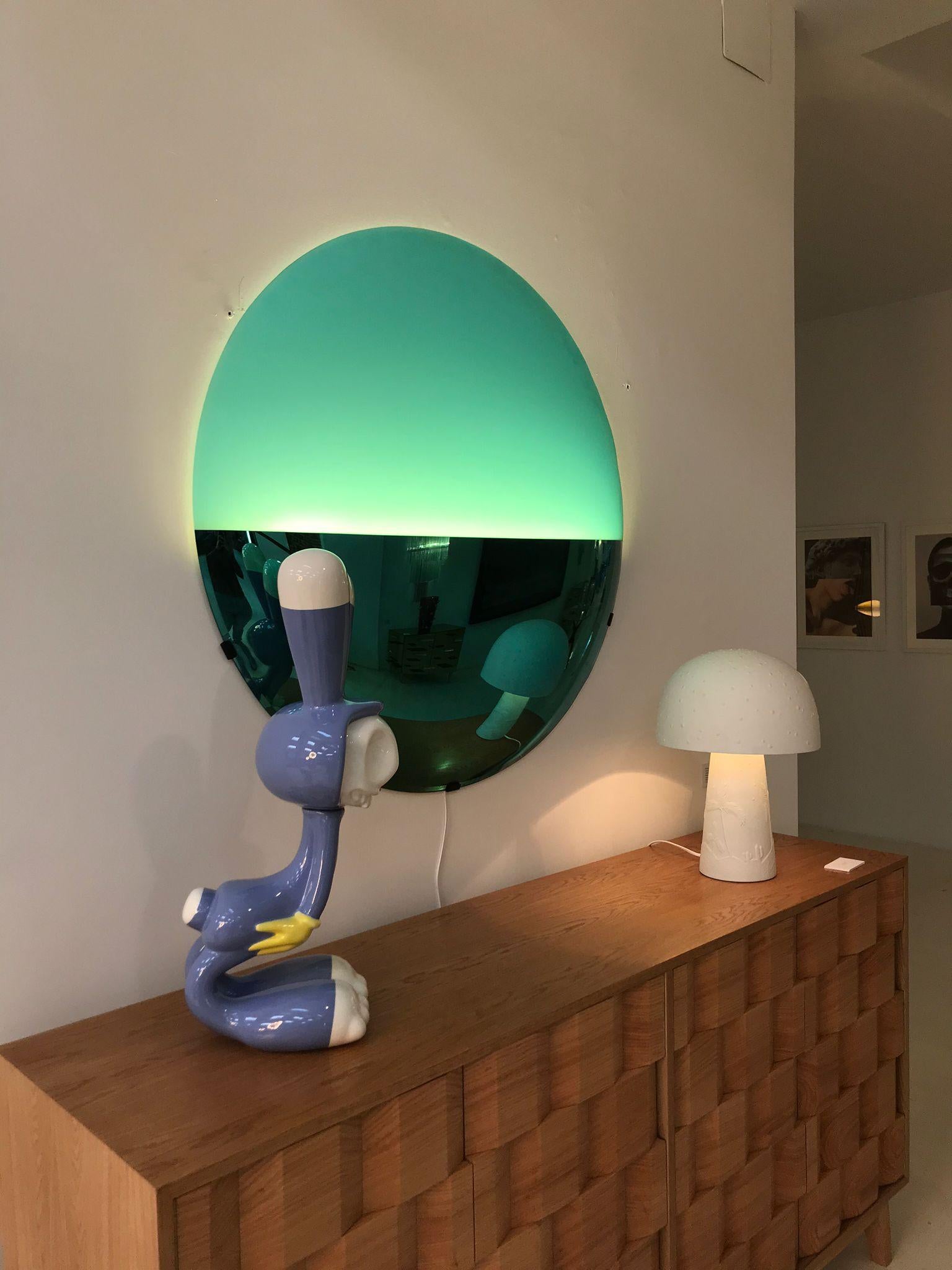 L.A. Studio Contemporary Modern Sculptural Blue Italian Sconce 5