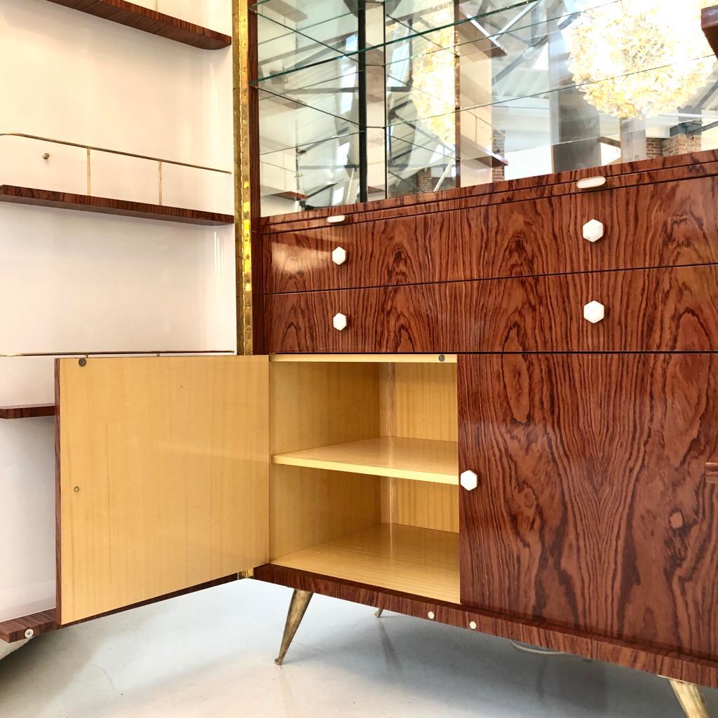 L.A. Studio Lackiertes Weißes Holz Paolo De Poli Griffe Italienischer Getränkeschrank im Angebot 8