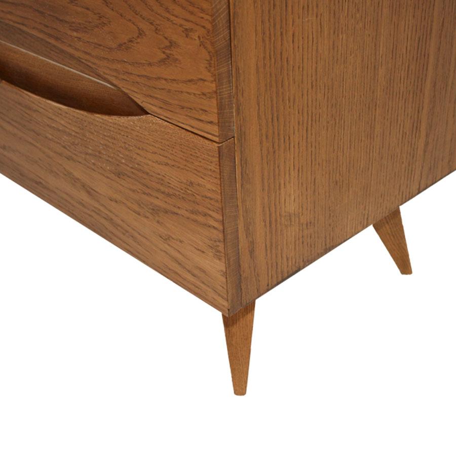 L.a. Studio Mid-Century Modern Stil Nussbaumholz Italienisches Sideboard mit sechs Schubladen und sechs Schubladen im Zustand „Gut“ im Angebot in Ibiza, Spain