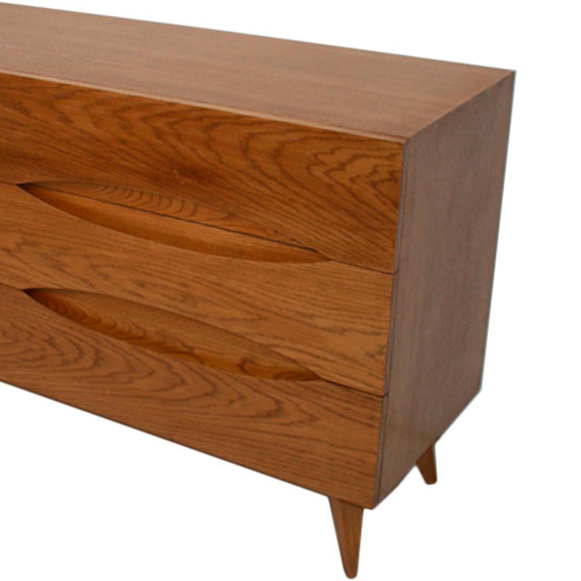 XXI secolo e contemporaneo L.a. Studio A in stile metà secolo moderno in Wood Wood italiano a sei cassetti in vendita