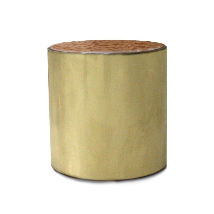 L.A. Studio Modern Brass and Marble Set of Three Italian Side Tables For Sale 4