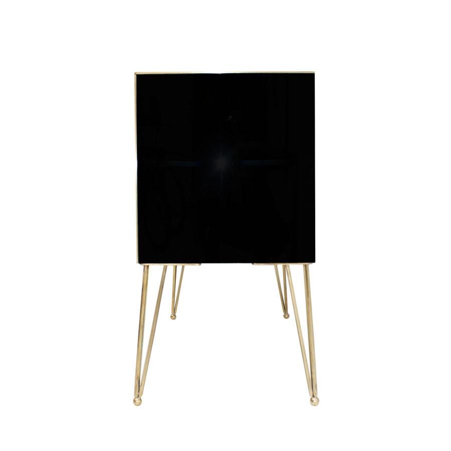 L.A. Studio Modern Massivholz und Murano Glas Paar italienische Kommoden im Zustand „Gut“ im Angebot in Ibiza, Spain