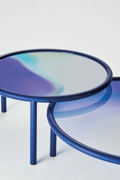 L.A. SUNSET Midnight Blue Table, by Patricia Urquiola, Glas Italia IN STOCK