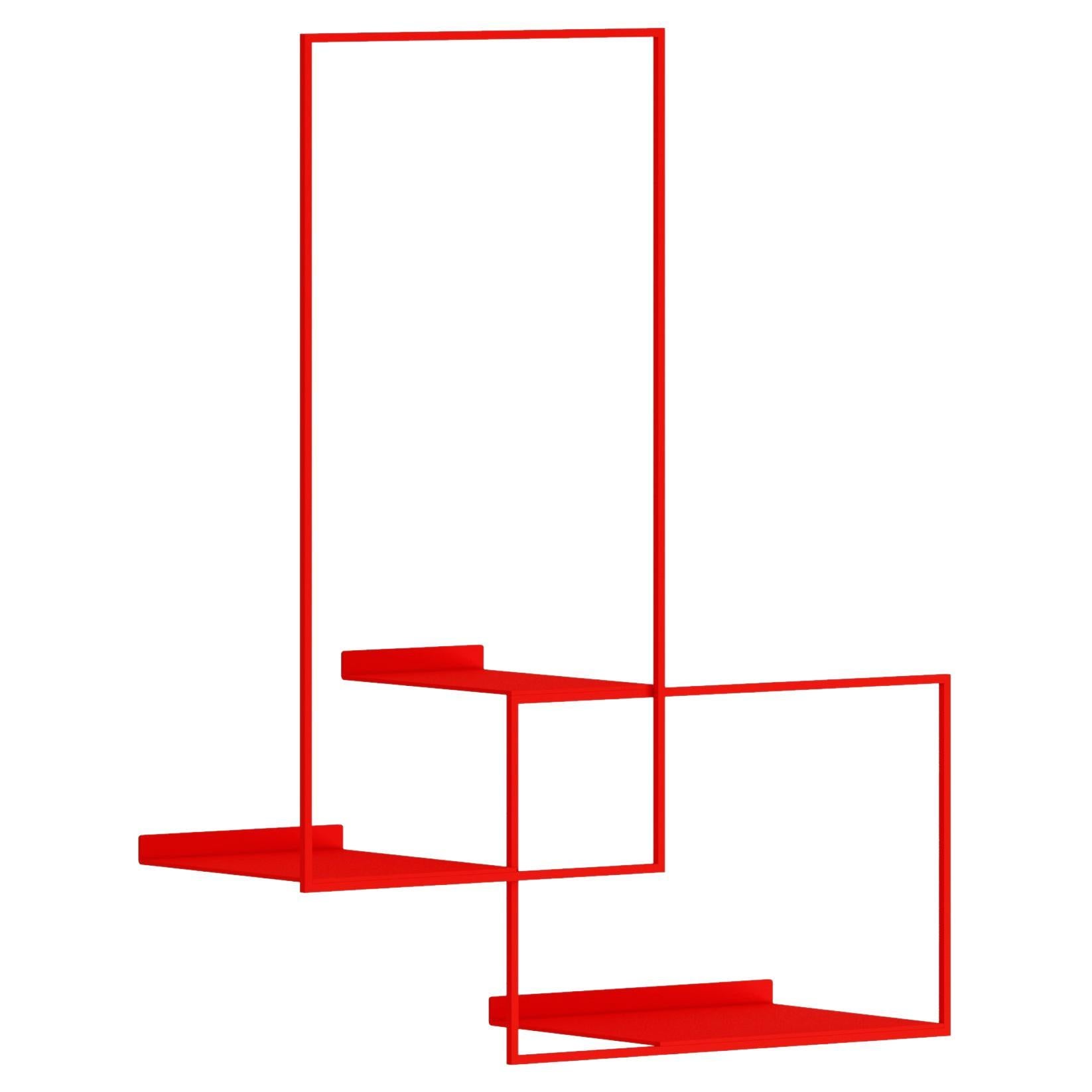 La Superleggera Small Shelves System, Fire Red For Sale