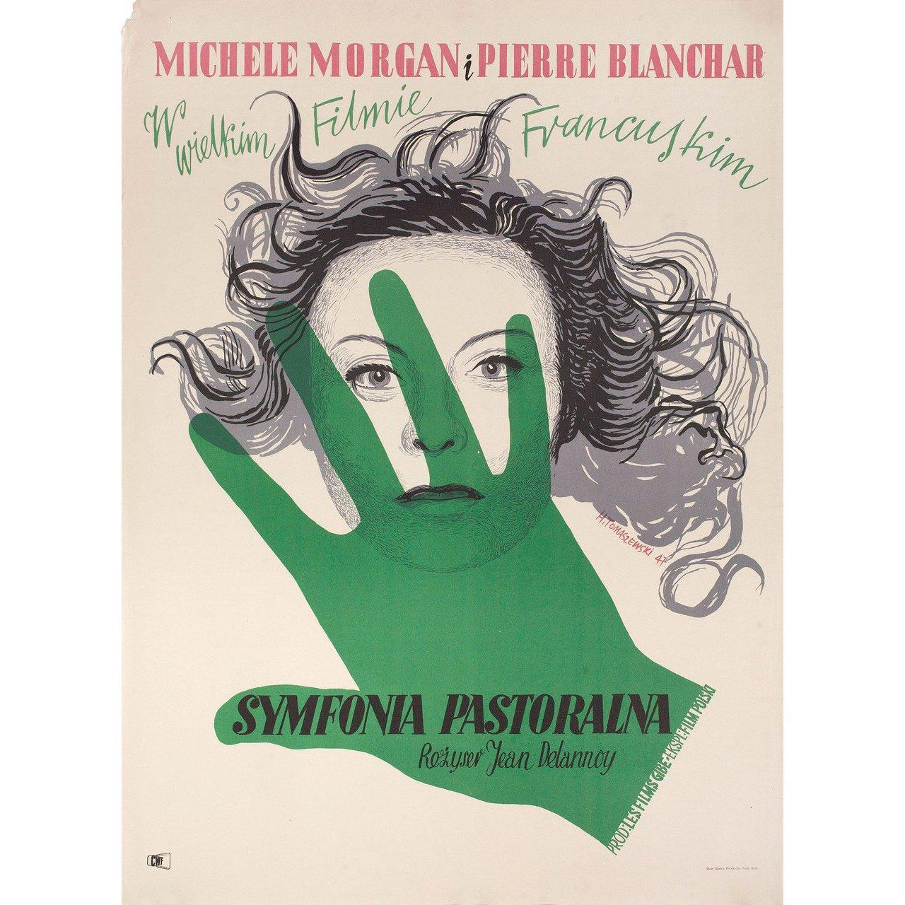 La Symphonie Pastorale R1957 Polish A1 Film Poster In Good Condition In New York, NY