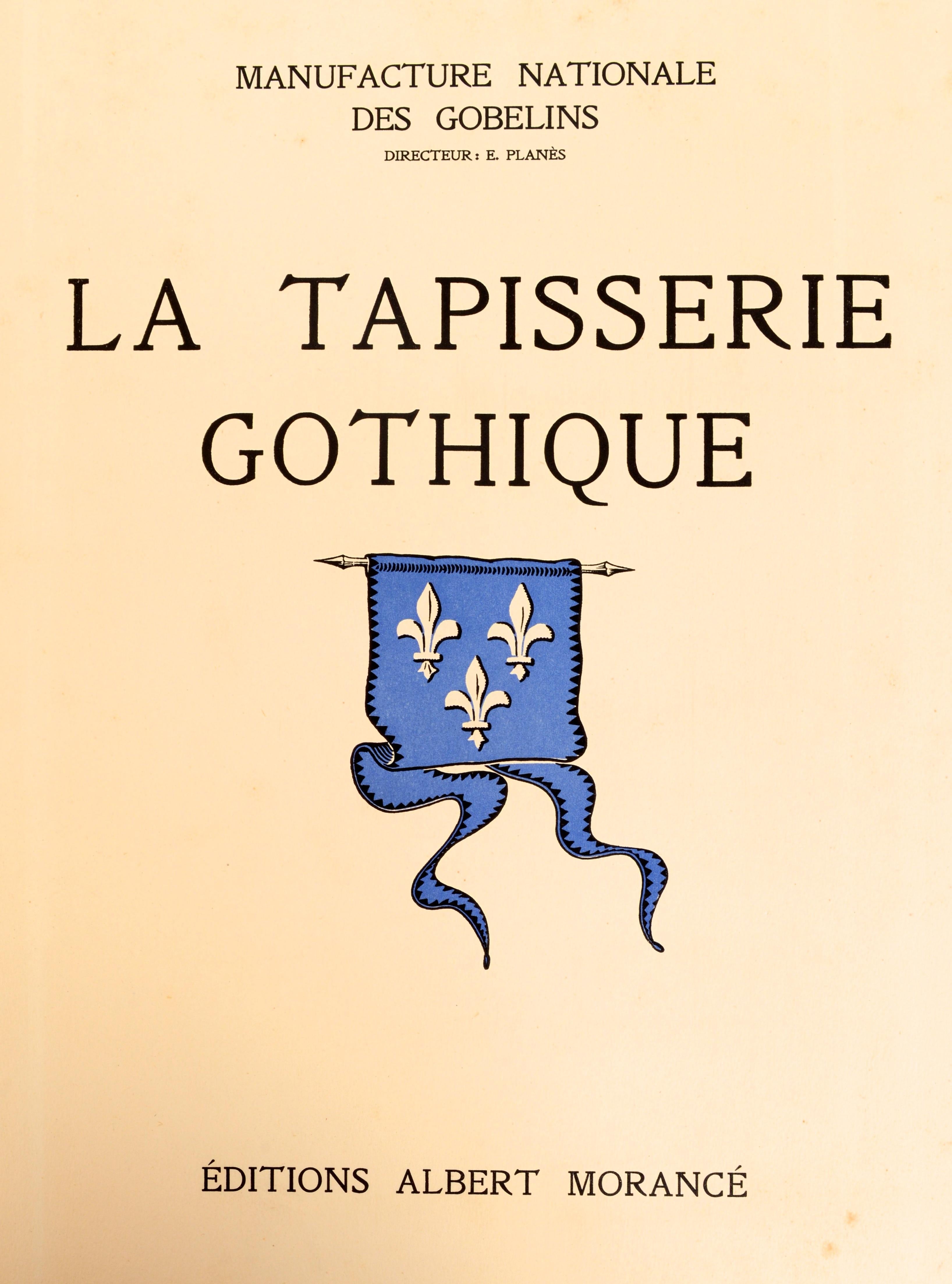 La Tapisserie Gothique de Goeblins, 1ère édition, reliée en cuir, copie de présentation  en vente 13