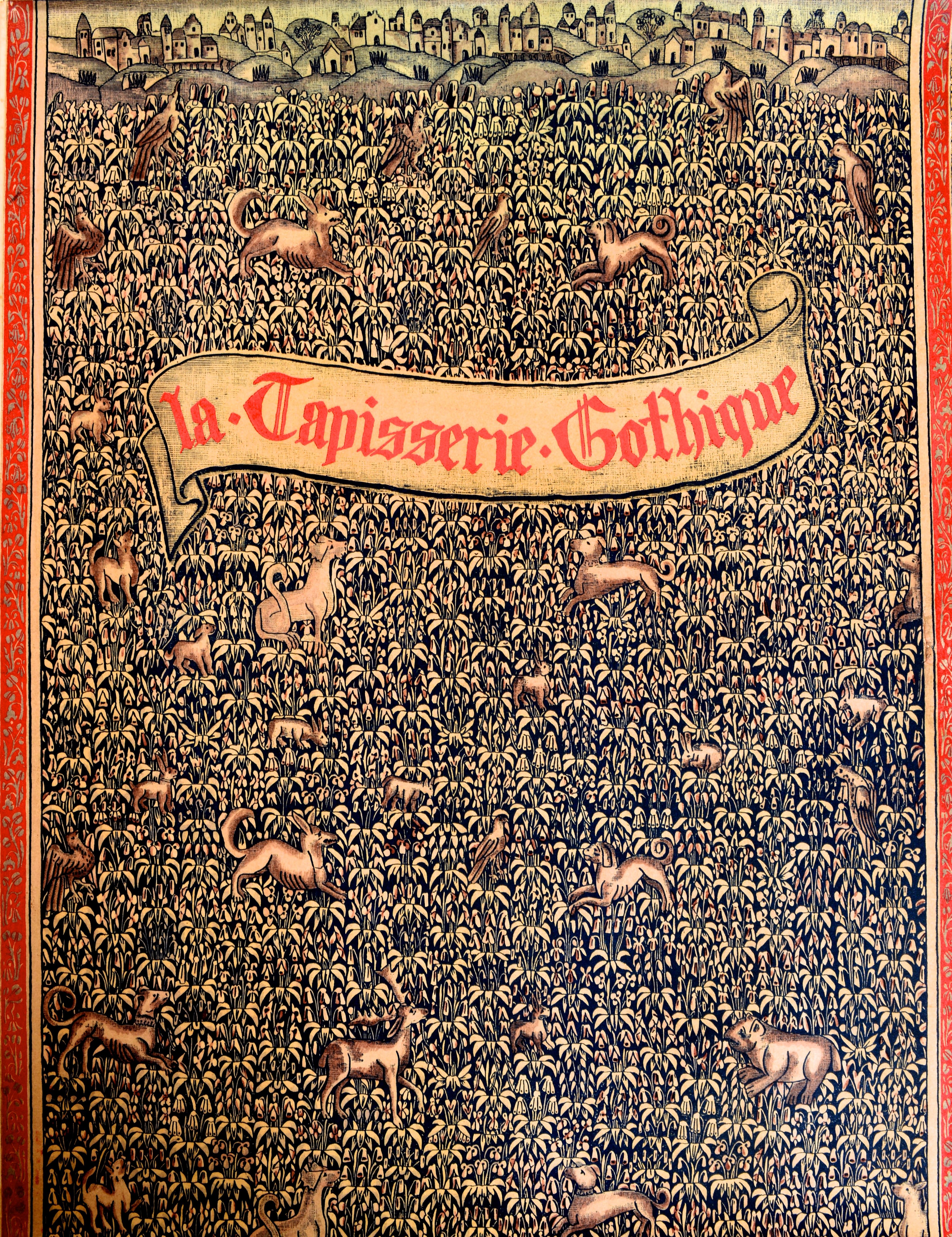 French La Tapisserie Gothique by Goeblins, 1st Ed, Leather Bound, Presentation Copy  For Sale