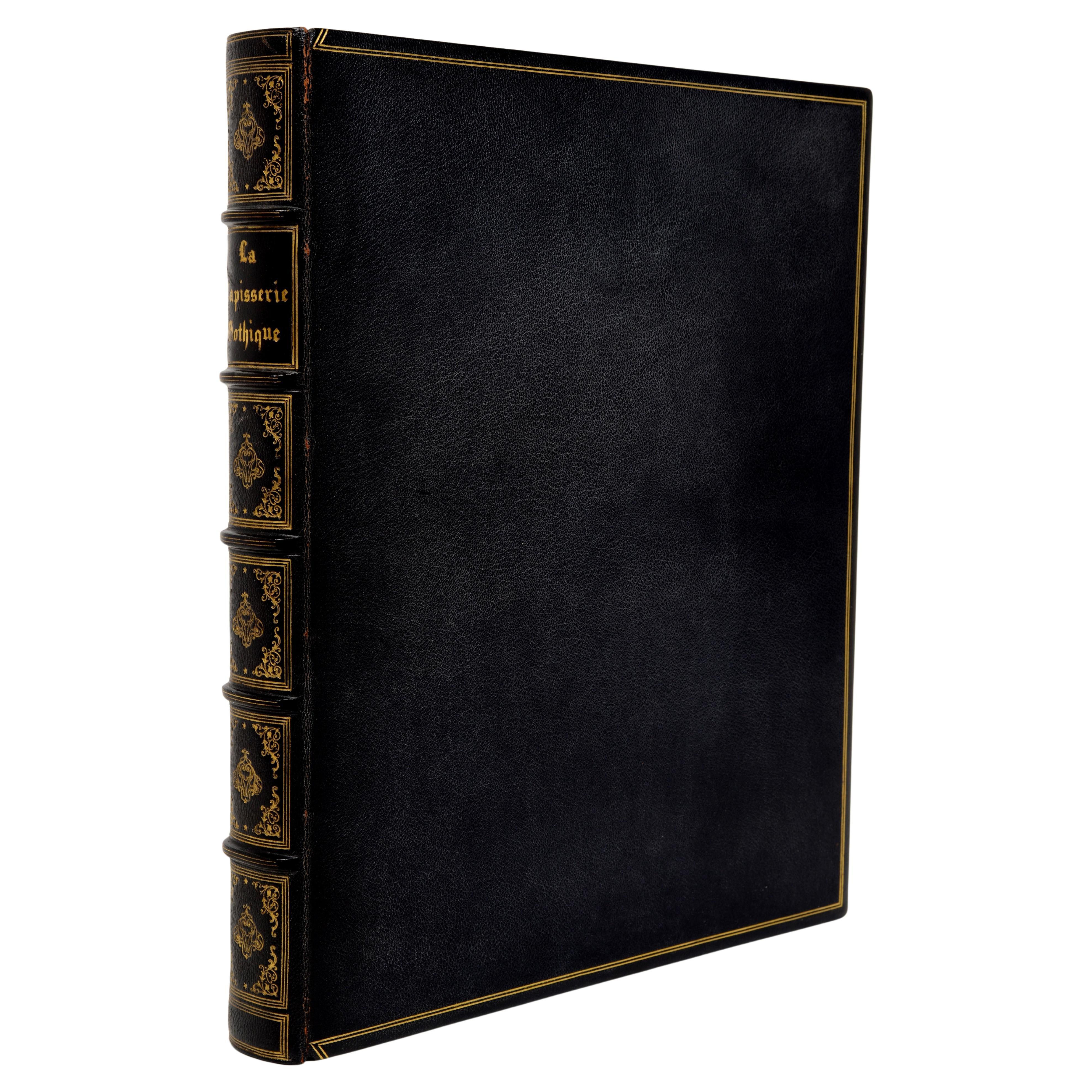 La Tapisserie Gothique de Goeblins, 1ère édition, reliée en cuir, copie de présentation 