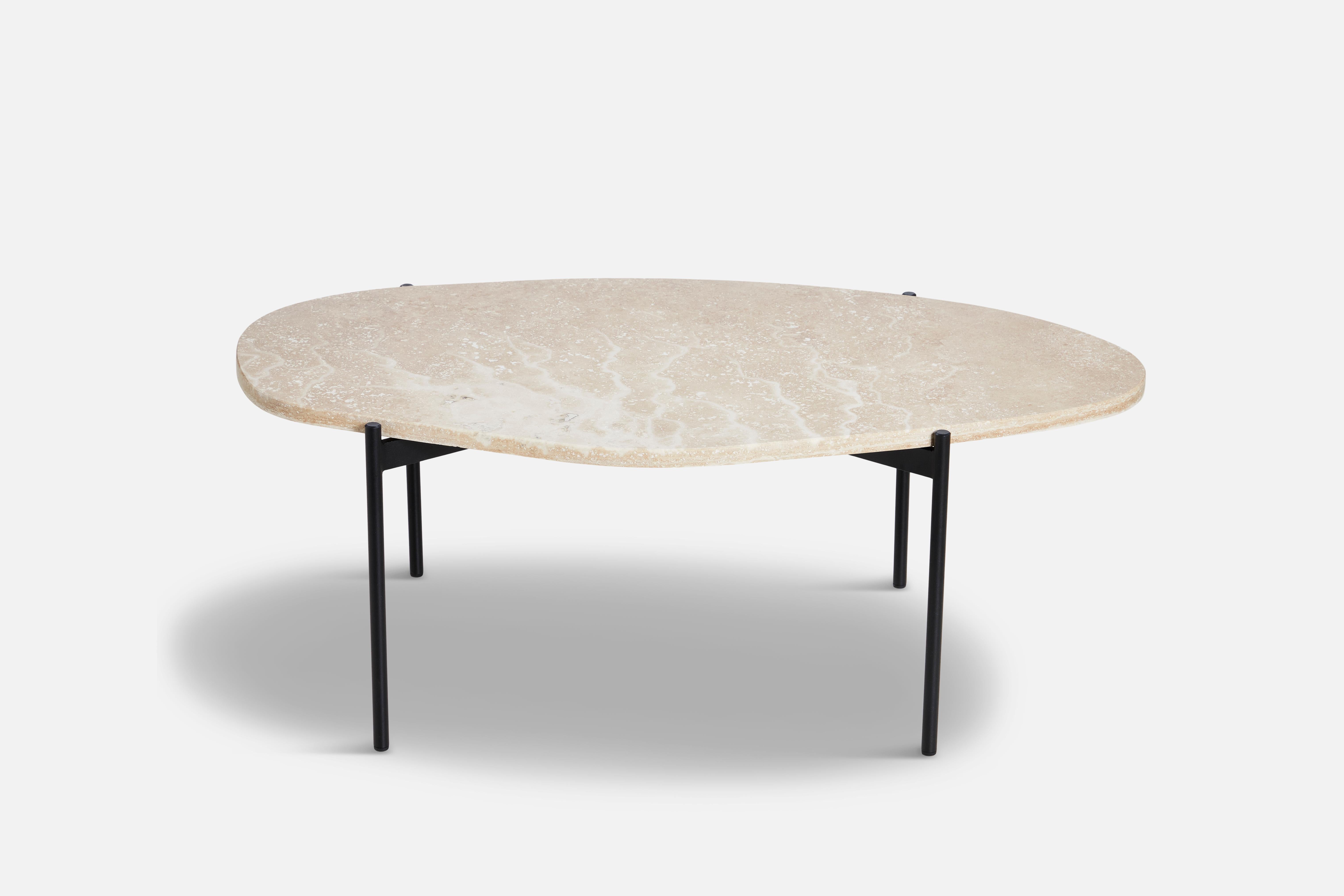 La Terra large occasional table by Agnes Morguet
Materials: Metal, Ivory Travertine
Dimensions: D 54 x W 95 x H 36 cm

The founders, Mia and Torben Koed, decided to put their 30 years of experience into a new project. It was time for a change