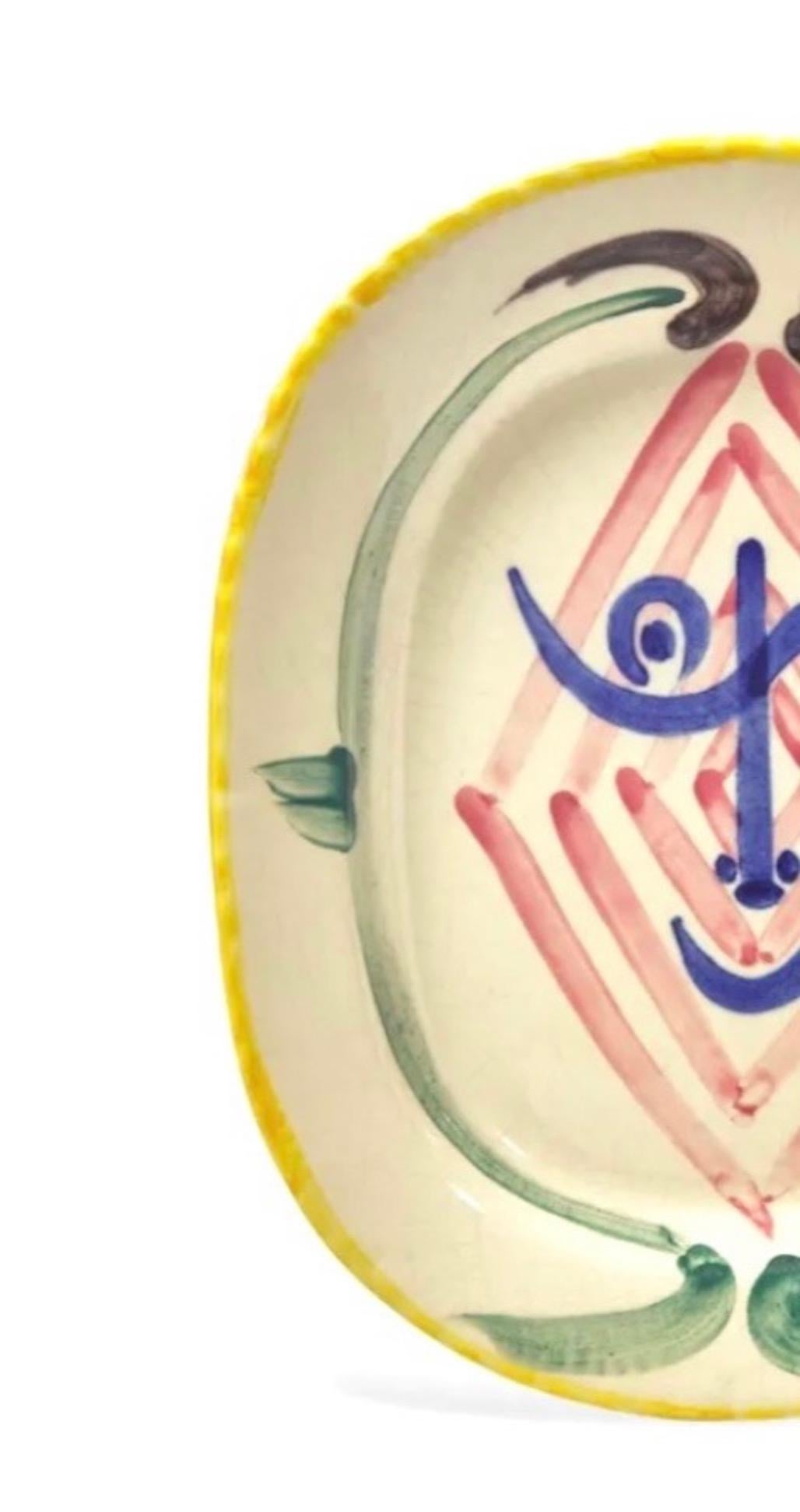 Francese Piastra La Tete de Faune (A.R. 51) Picasso Madoura in ceramica in vendita