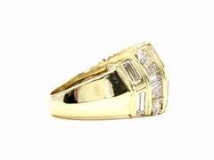 La Triomphe 18 Karat Wide Diamond Ring 4.18 Carat TW