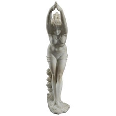 'La Tuffolina', a Marble Group of a Diving Girl by Odoarda Tabacchi, circa 1880