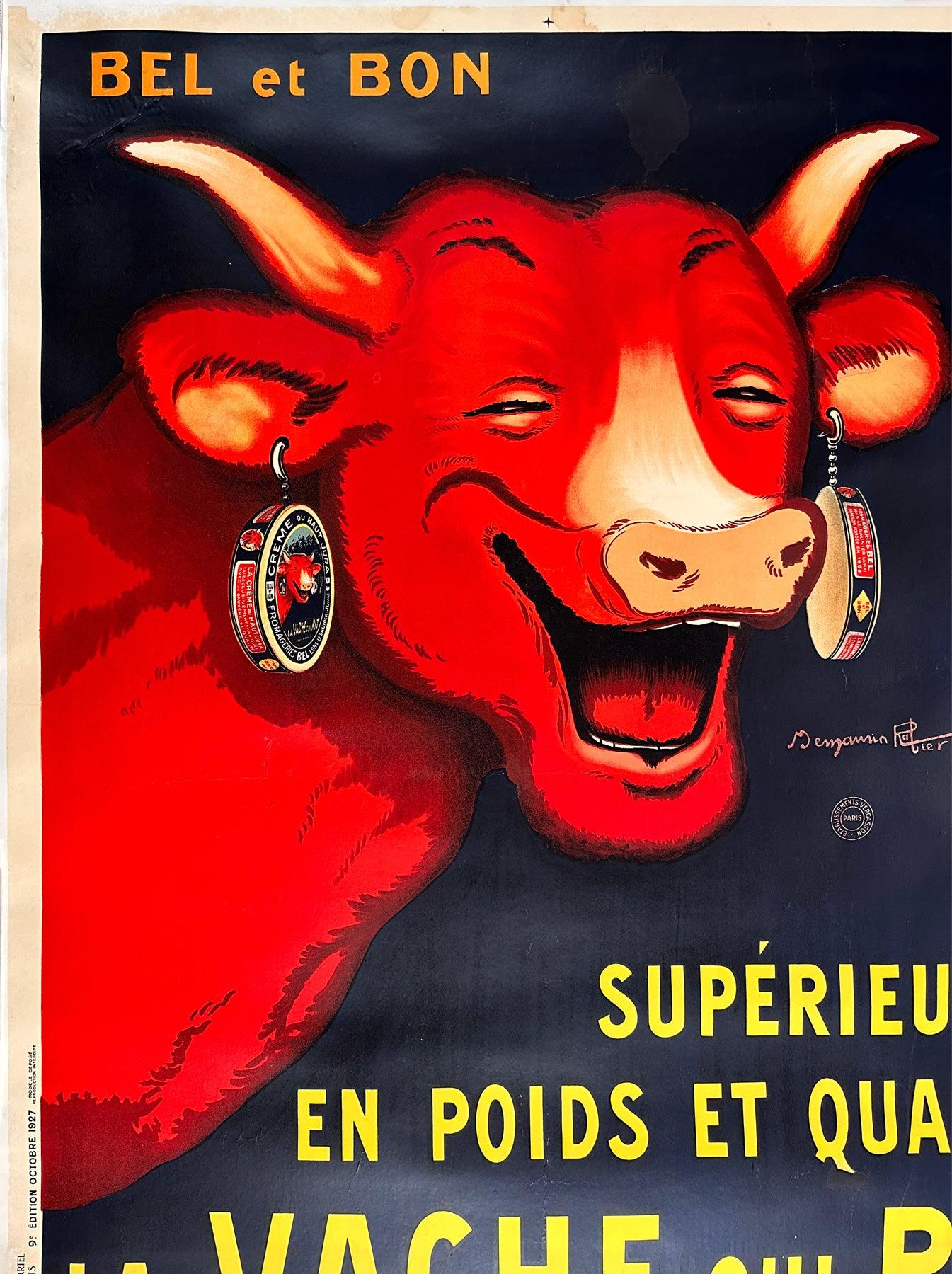 Français La Vache qui rit / The Laughing Cow 1927 Grande affiche française en vente