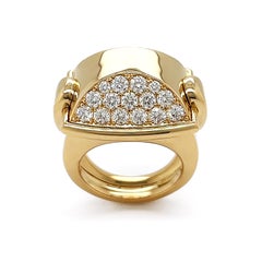 La Vallette 18K Yellow Gold and Diamond Ring