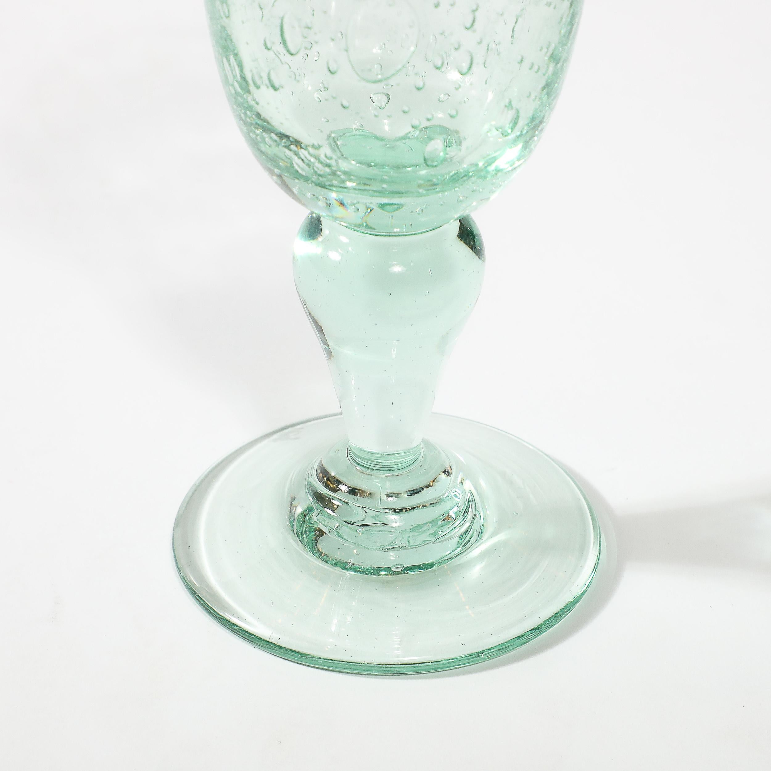 Ensemble de 6 verres à boire soufflés à la bouche La Verrerie de Biot en vente 4