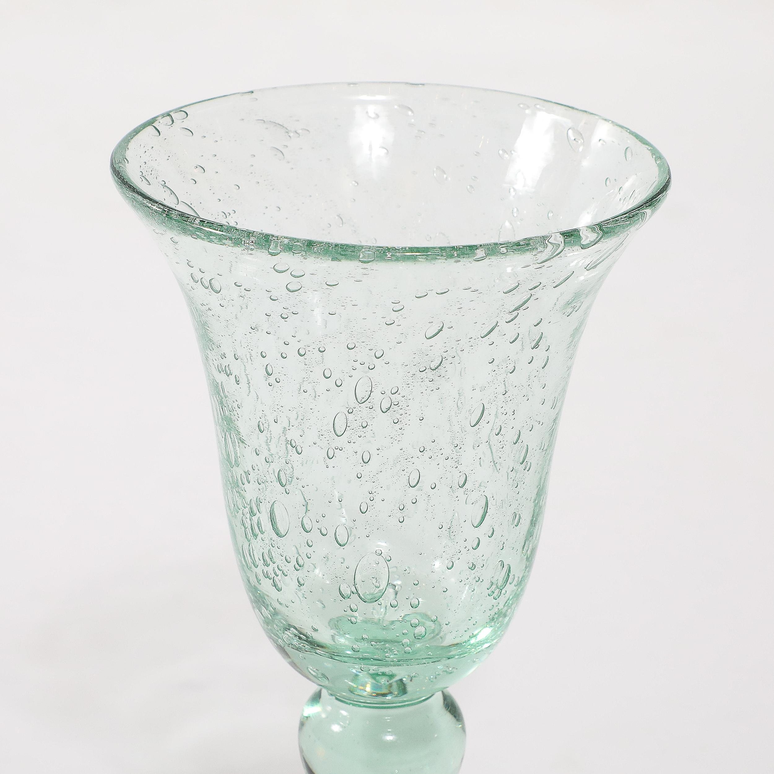 Ensemble de 6 verres à boire soufflés à la bouche La Verrerie de Biot Excellent état - En vente à New York, NY