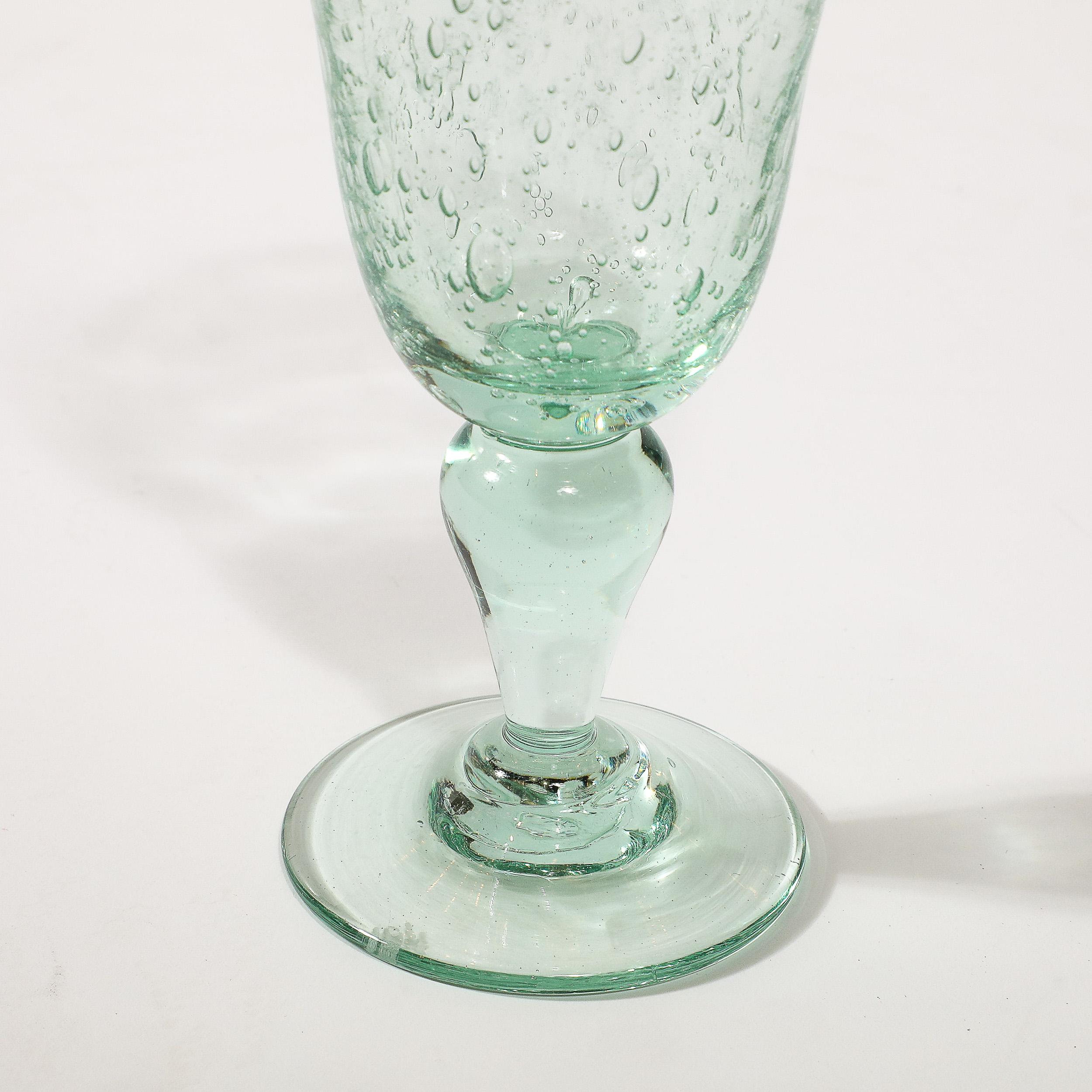 Ensemble de 6 verres à boire soufflés à la bouche La Verrerie de Biot en vente 2