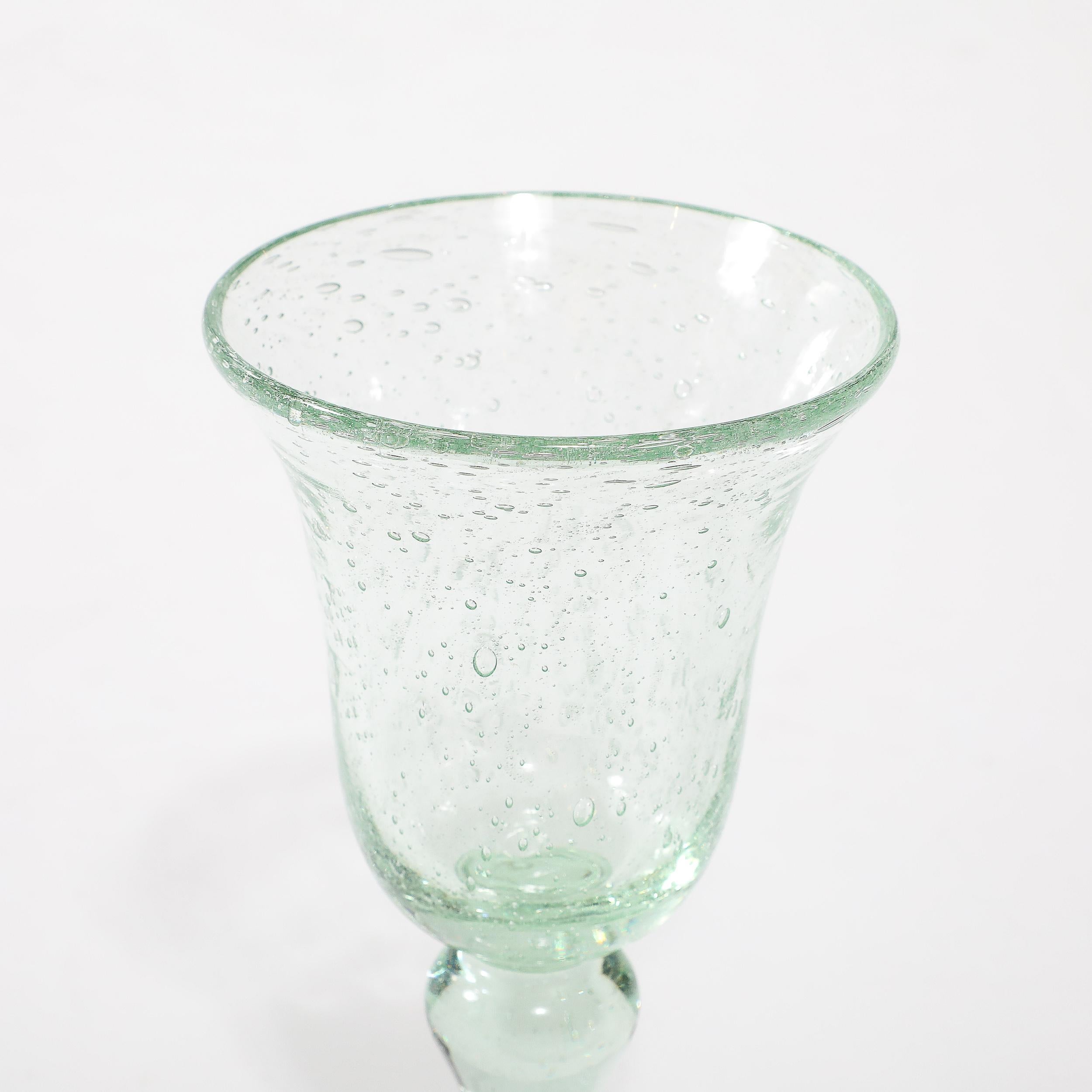 Ensemble de 8 verres à boire soufflés à la bouche La Verrerie de Biot en vente 1