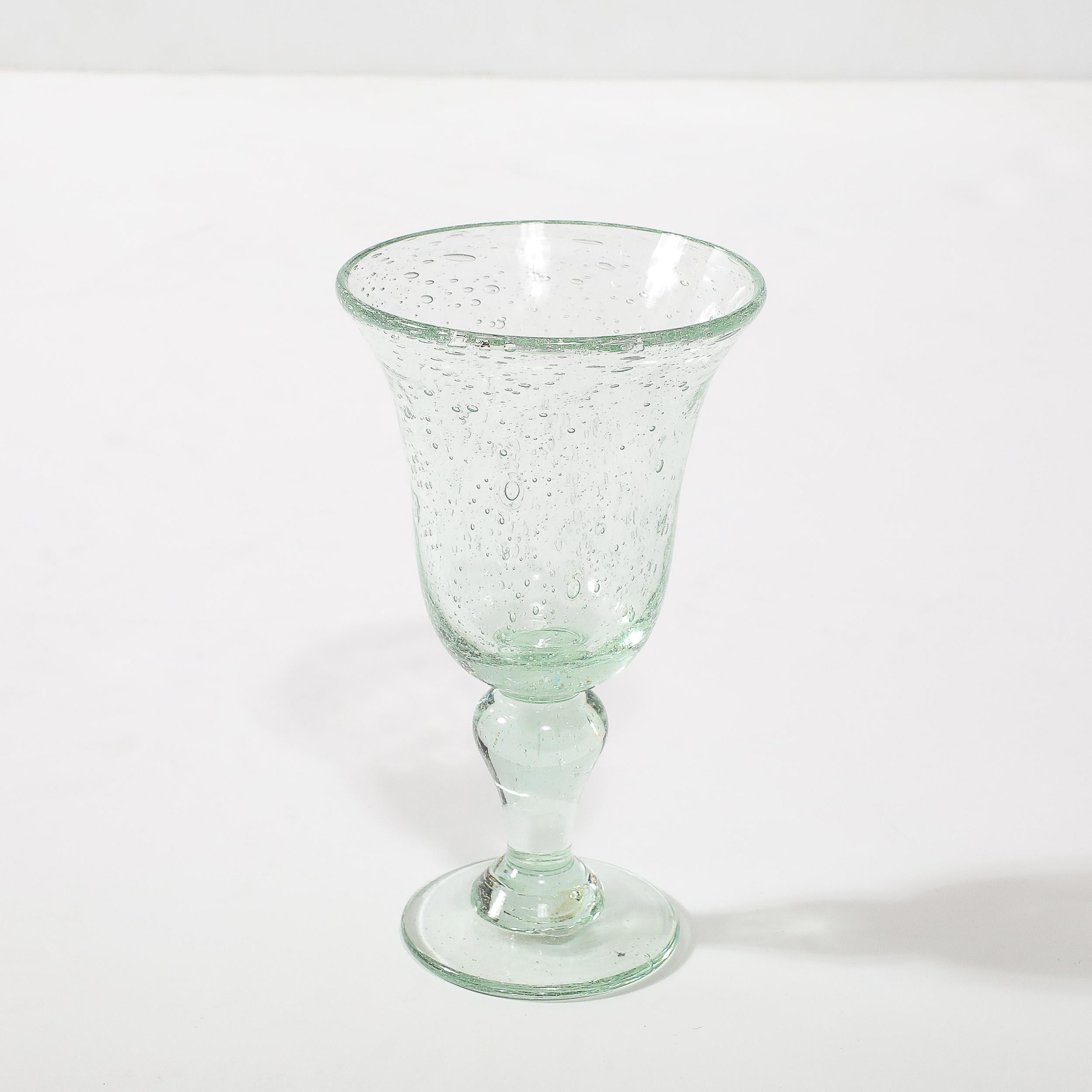 Ensemble de 8 verres à boire soufflés à la bouche La Verrerie de Biot en vente 2
