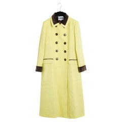 La Veste 2026 Manteau Miranda Jaune FR40 Vanilla Wool Coat UK12 US8