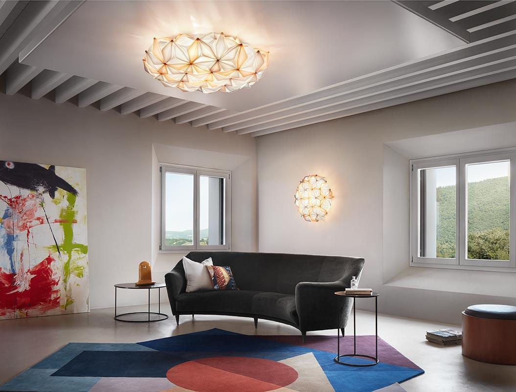 Fatto a mano SLAMP - LA VIE ceiling/wall LARGE - AMBER - by Adriano Rachele in vendita