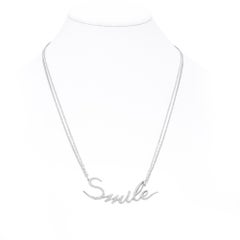 La Vie est Belle Collection, "Smile" Necklace in White Gold and Diamonds