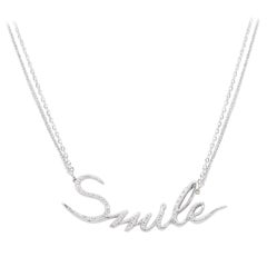 La Vie est Belle Collection, "Smile" Necklace in White Gold and Diamonds