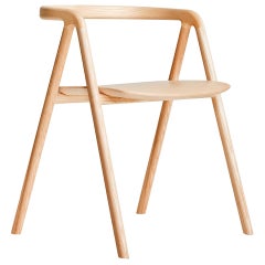 Laakso, chaise de salle à manger scandinave moderne et légère en frêne