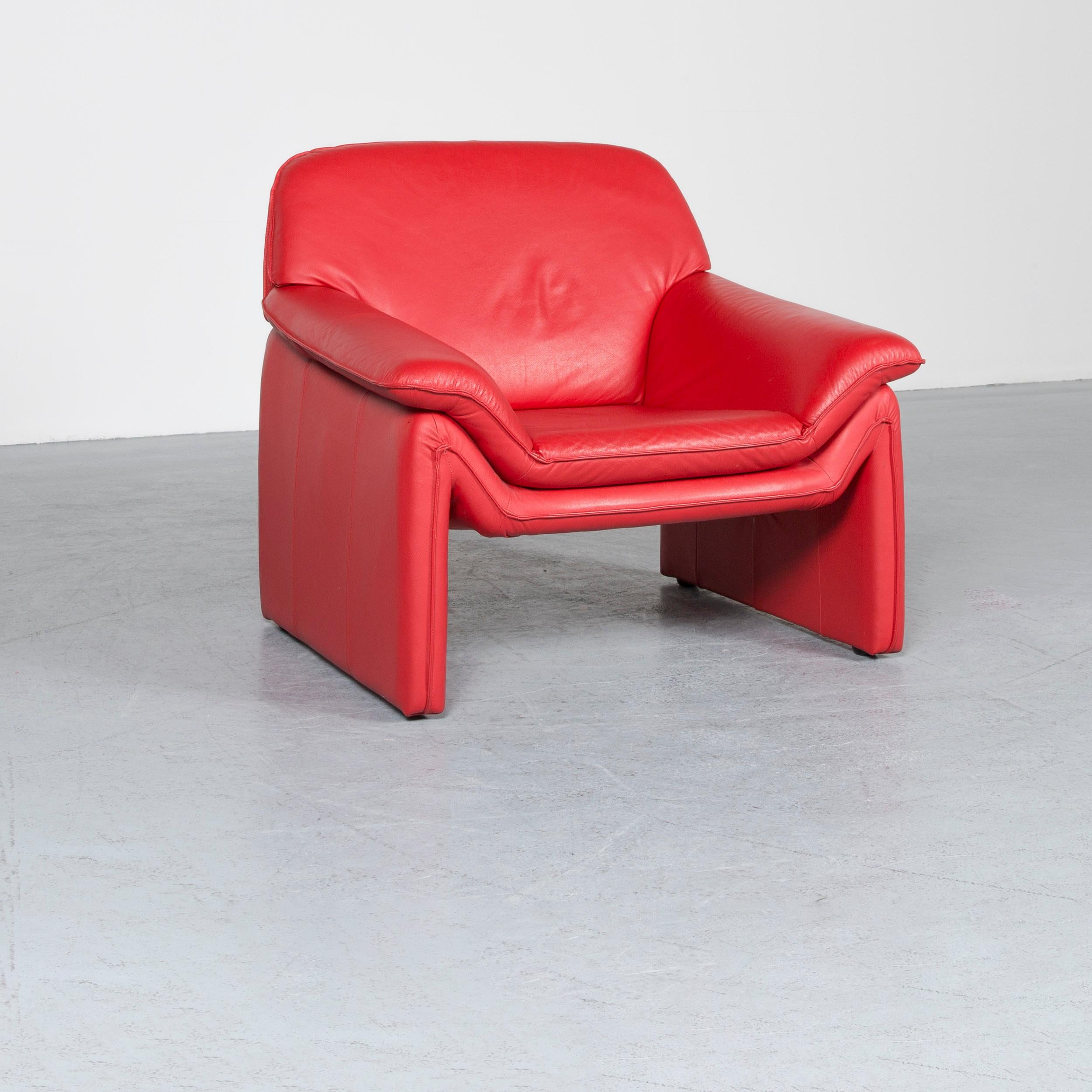 Laauser Atlanta Designer-Sofa, rot, zweisitzige Couch aus Leder im Angebot 7