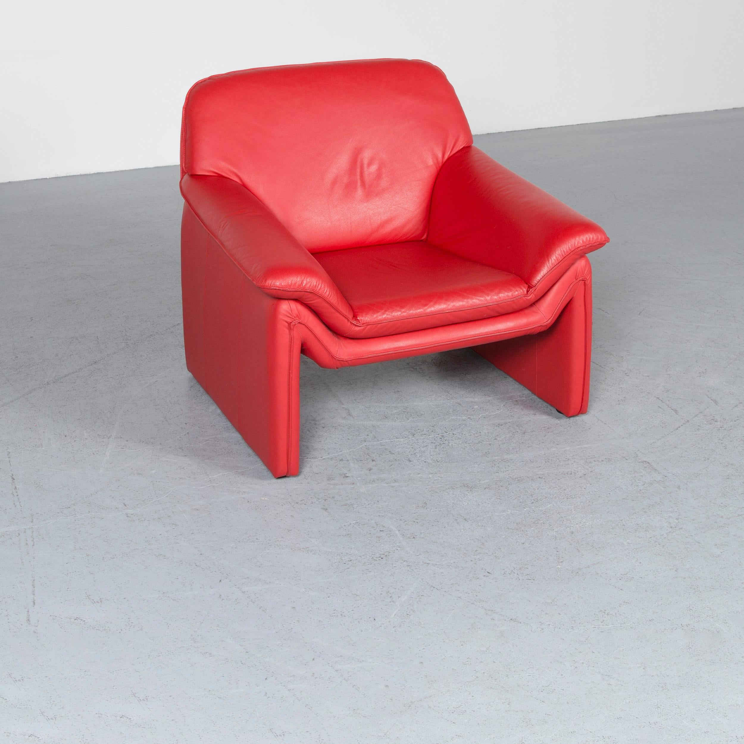 Laauser Atlanta Designer-Sofa, rot, zweisitzige Couch aus Leder im Angebot 9