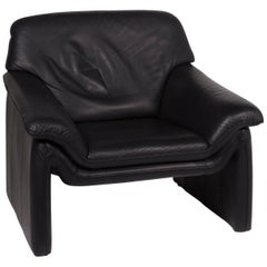 Used Laauser Atlanta Leather Armchair Black