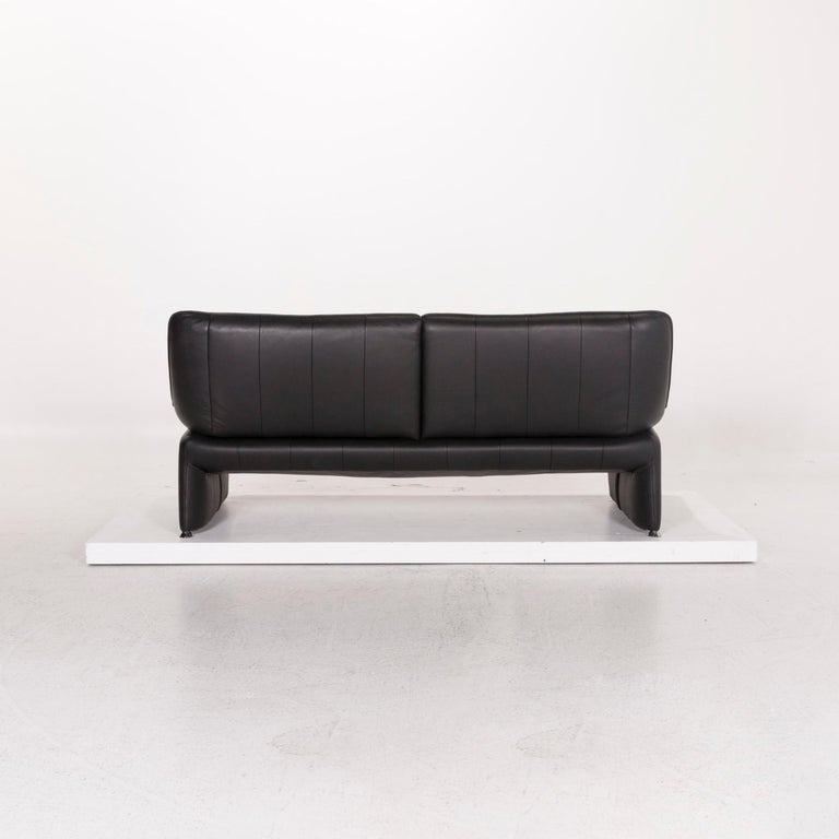 Laauser Atlanta Leather Sofa Black Three-Seat Couch at 1stDibs | laauser  sofa, leather sofas atlanta, leather furniture atlanta