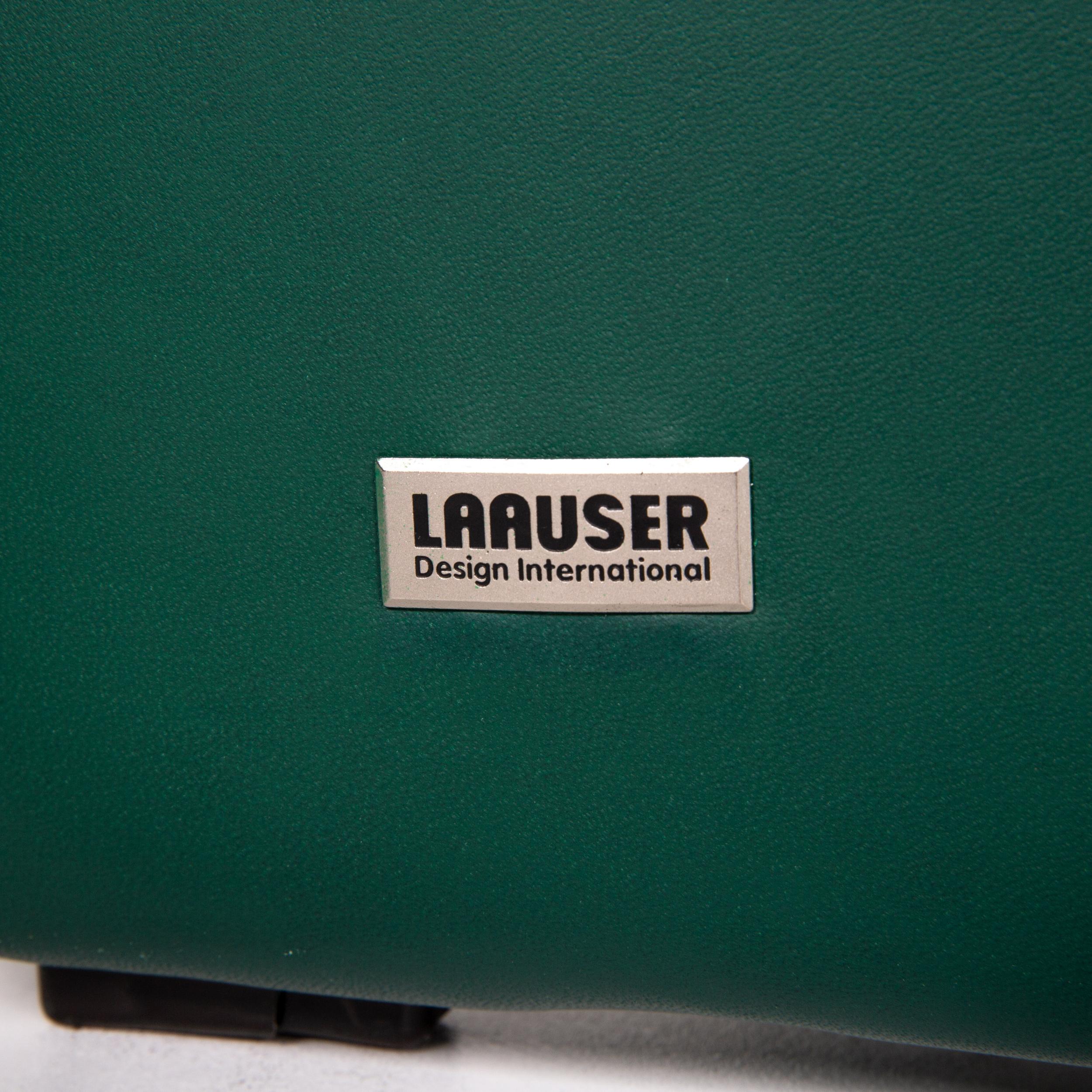 Laauser Atlanta Leder Sofa Set Grün Dunkelgrün 1 Zweisitzer 2 Sessel 6