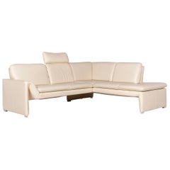 Laauser Corvus Designer Leather Corner Sofa Cream Genuine Leather Sofa Couch