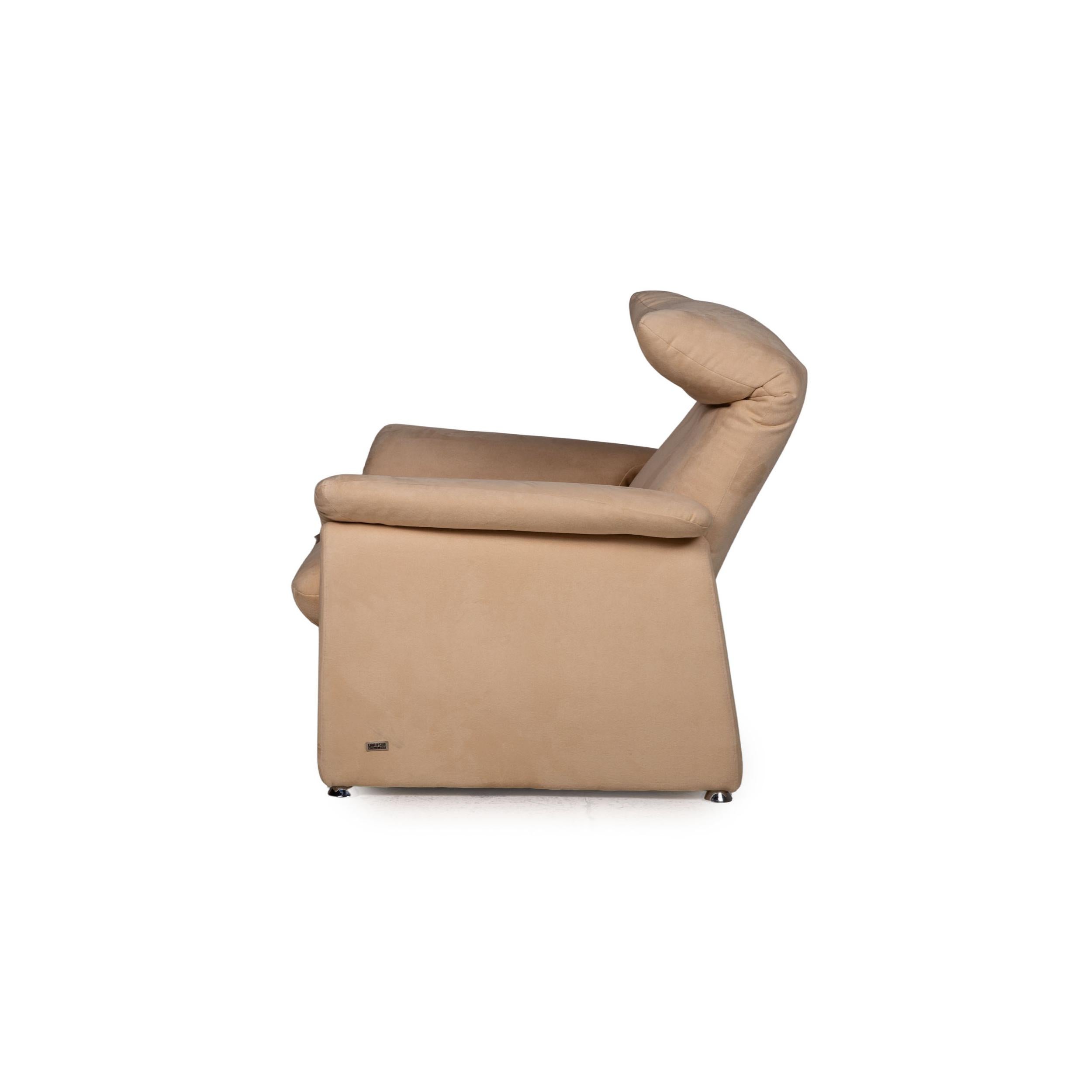 Laauser Dacapo Fabric Armchair Beige Function For Sale 4