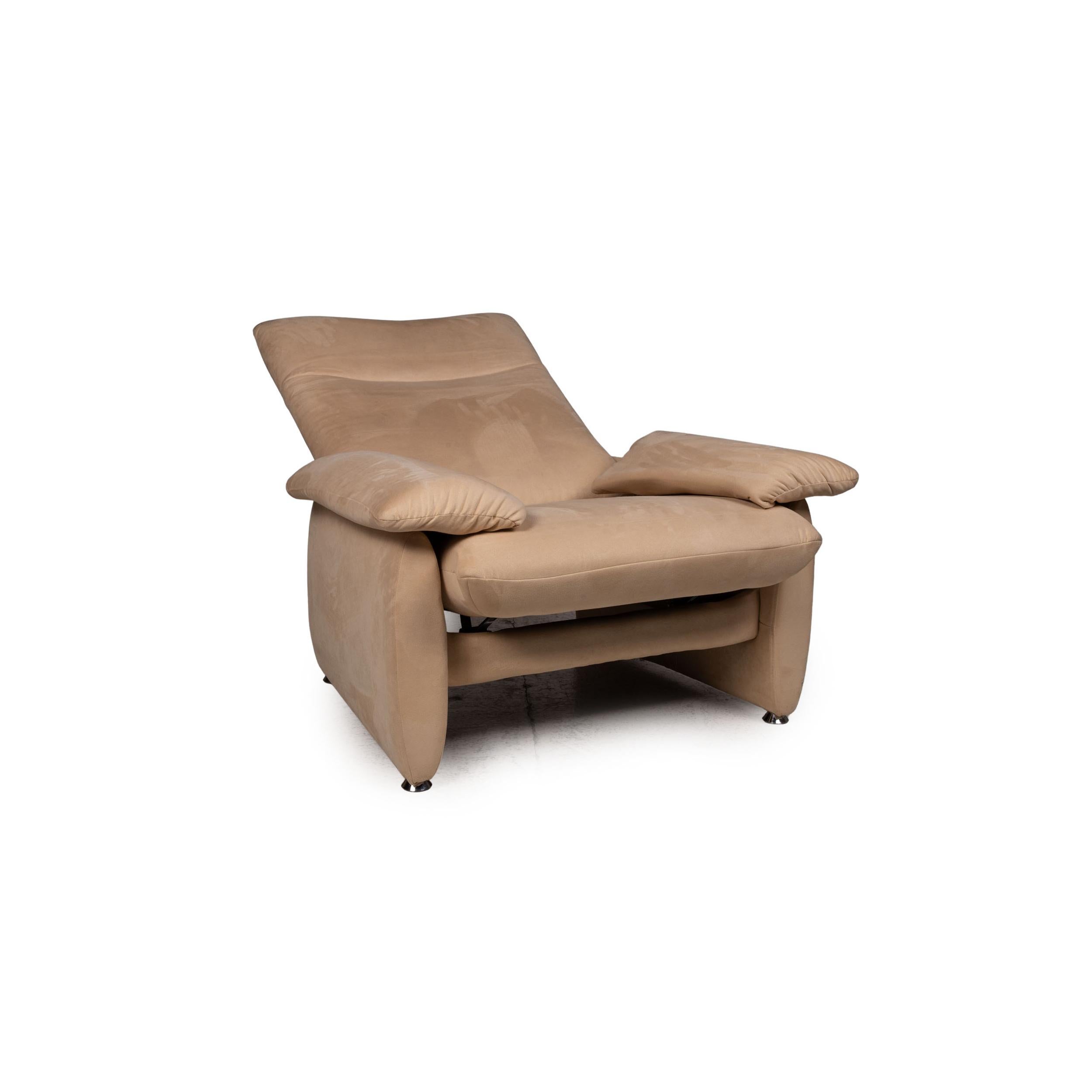 Modern Laauser Dacapo Fabric Armchair Beige Function For Sale