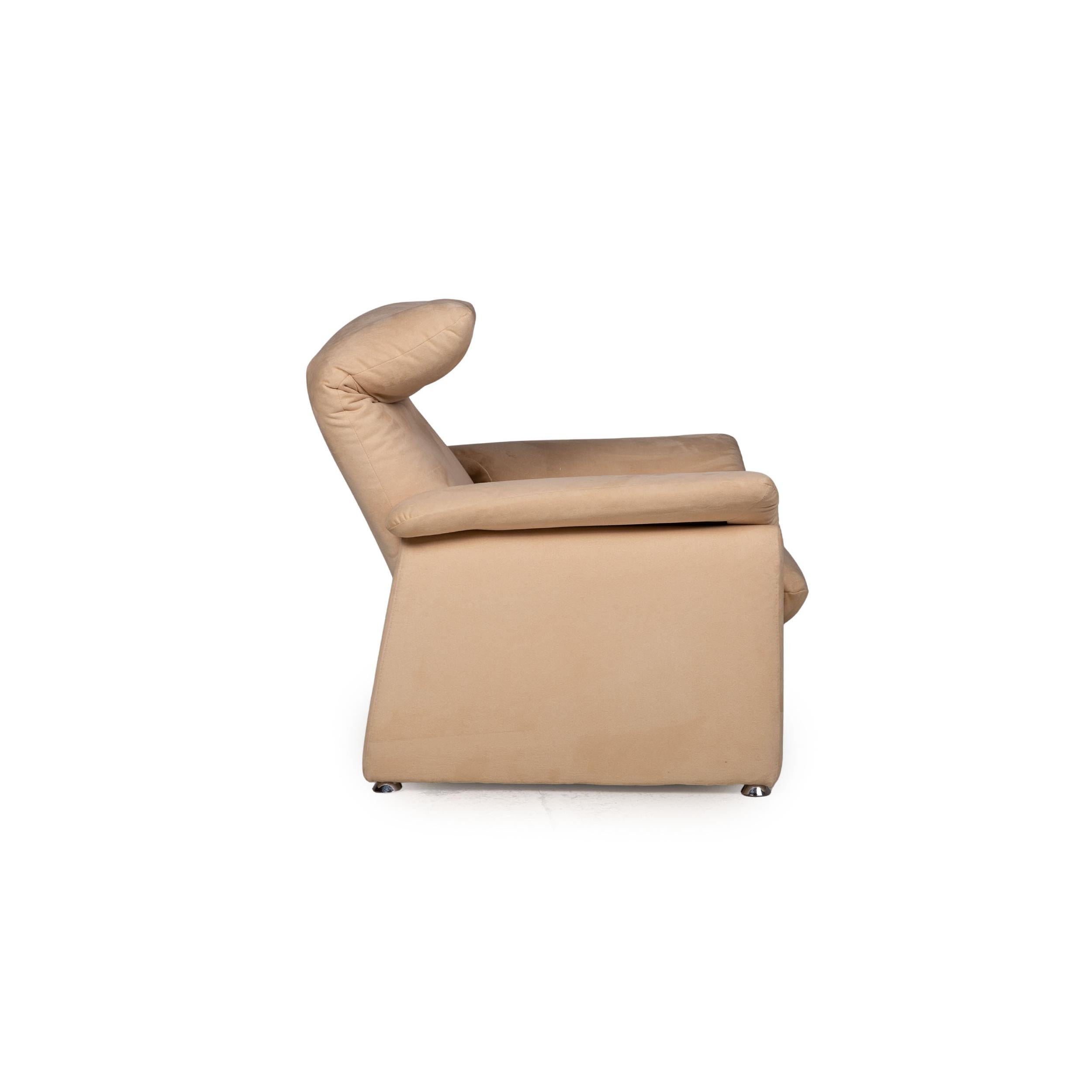 Laauser Dacapo Fabric Armchair Beige Function For Sale 2