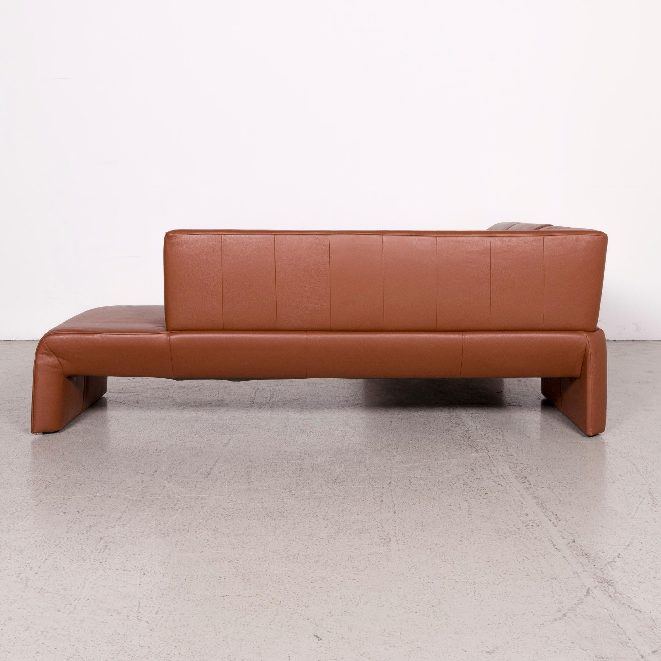 Laauser Designer Corner Sofa Brown Cognac Genuine Leather Sofa Couch For Sale 2