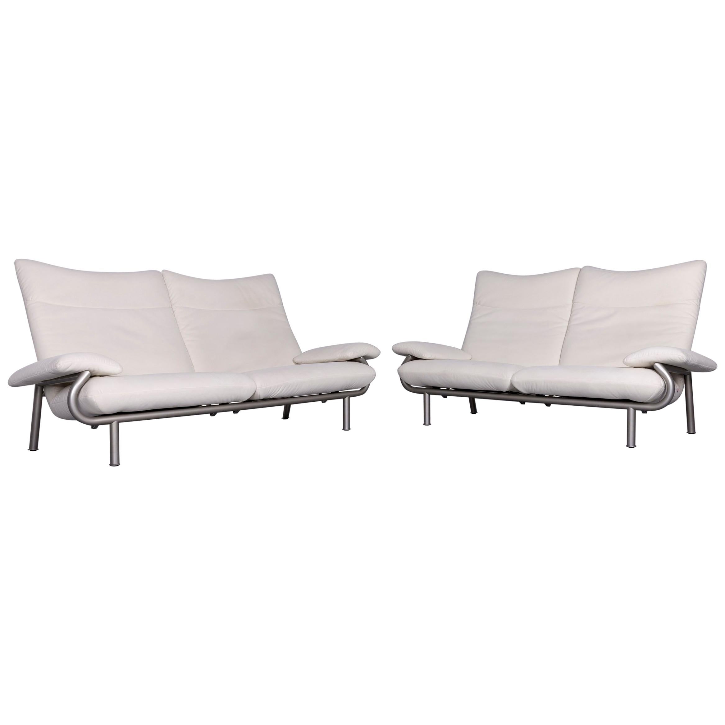 Laauser Designer Fabric Sofa Set White Three-Seat Two-Seat Couch For Sale