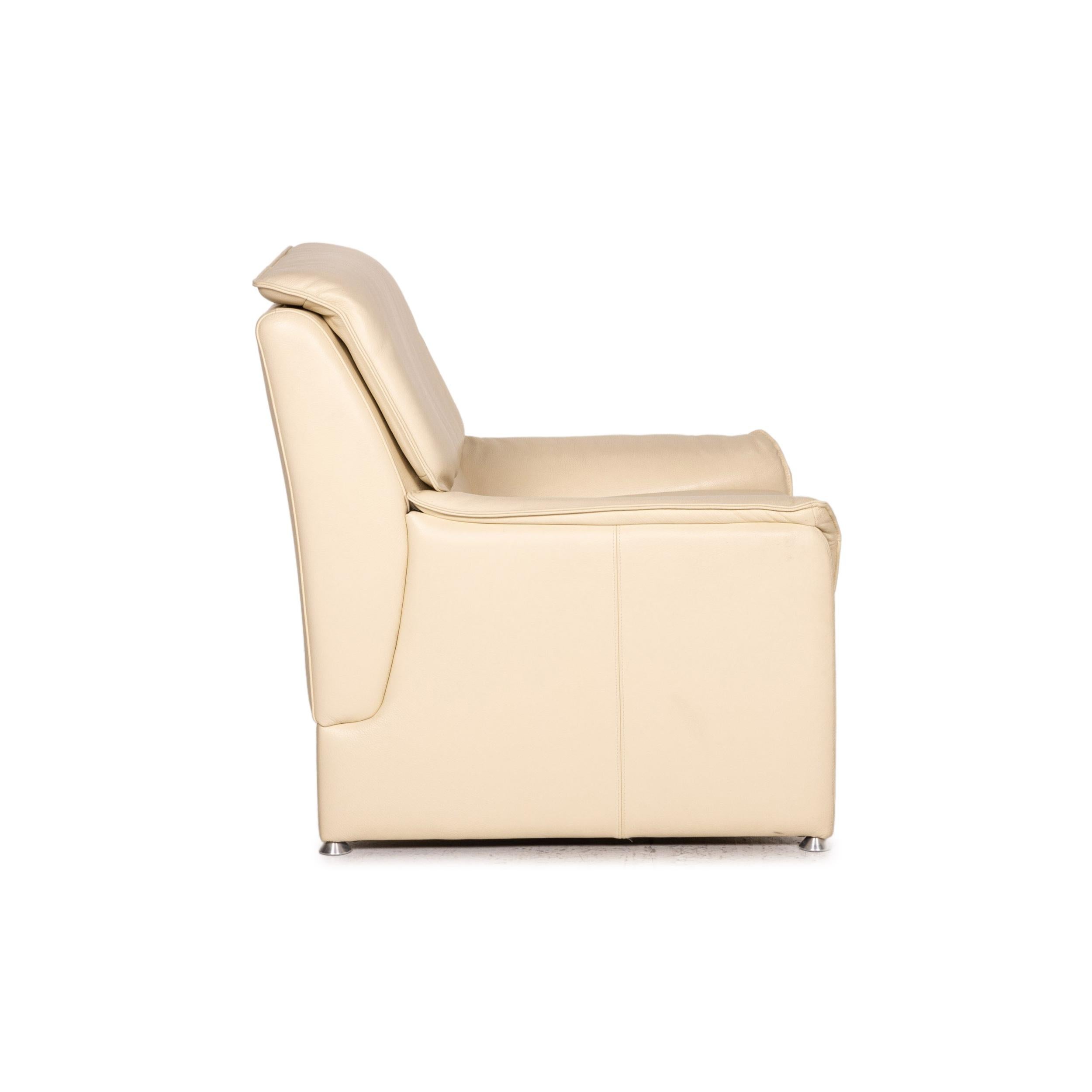 Sillón de cuero Laauser Crema Función en venta 3