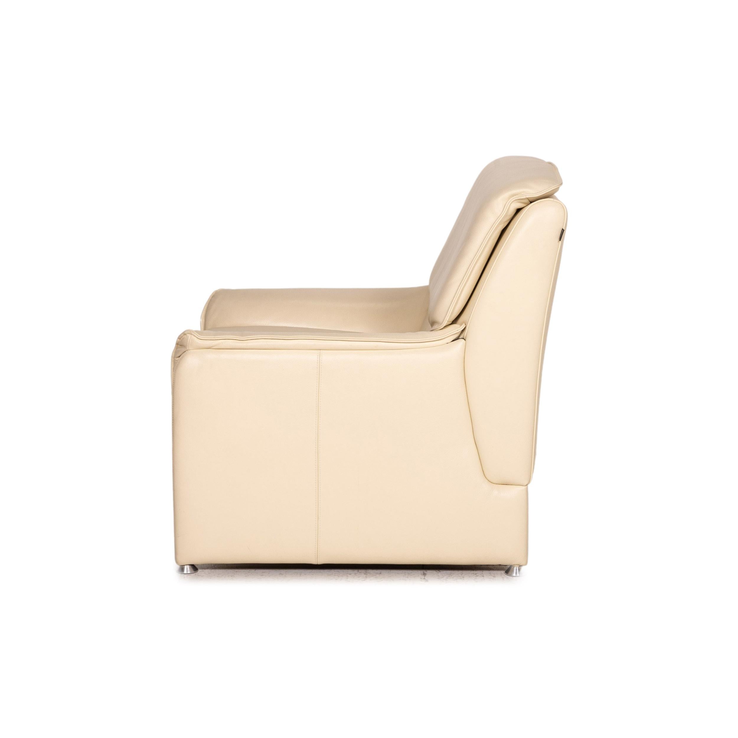 Sillón de cuero Laauser Crema Función en venta 5