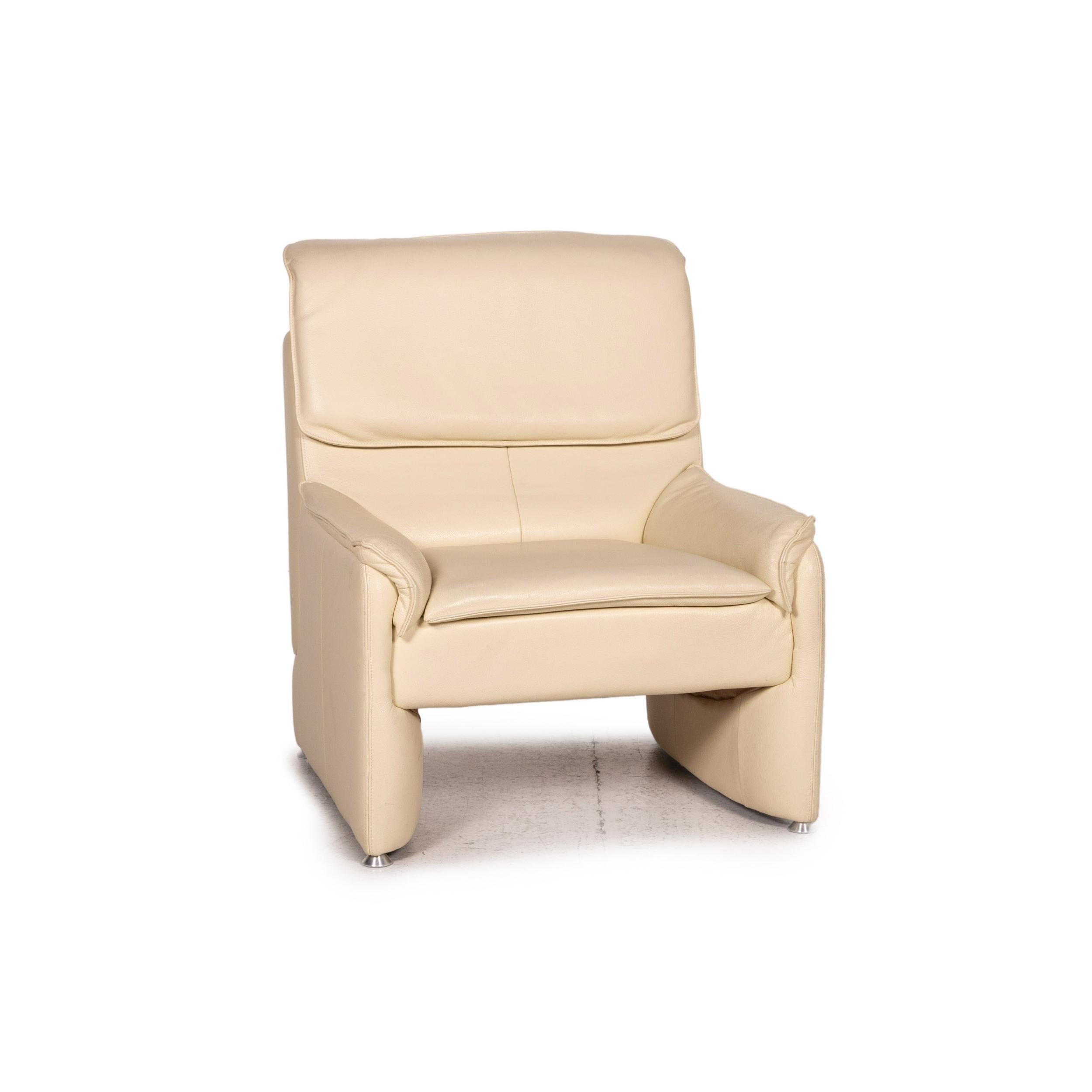 Sillón de cuero Laauser Crema Función Moderno en venta