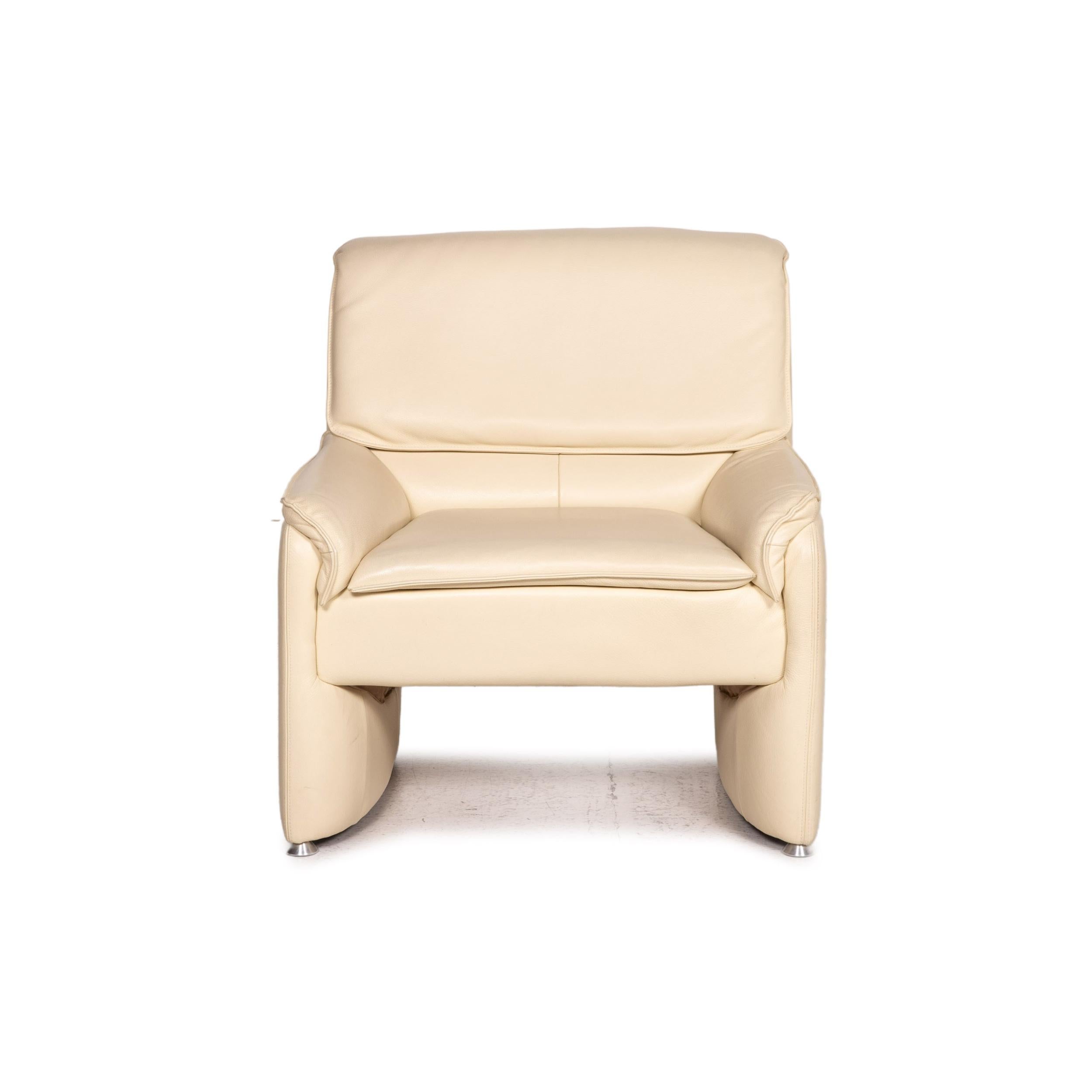 Sillón de cuero Laauser Crema Función en venta 1