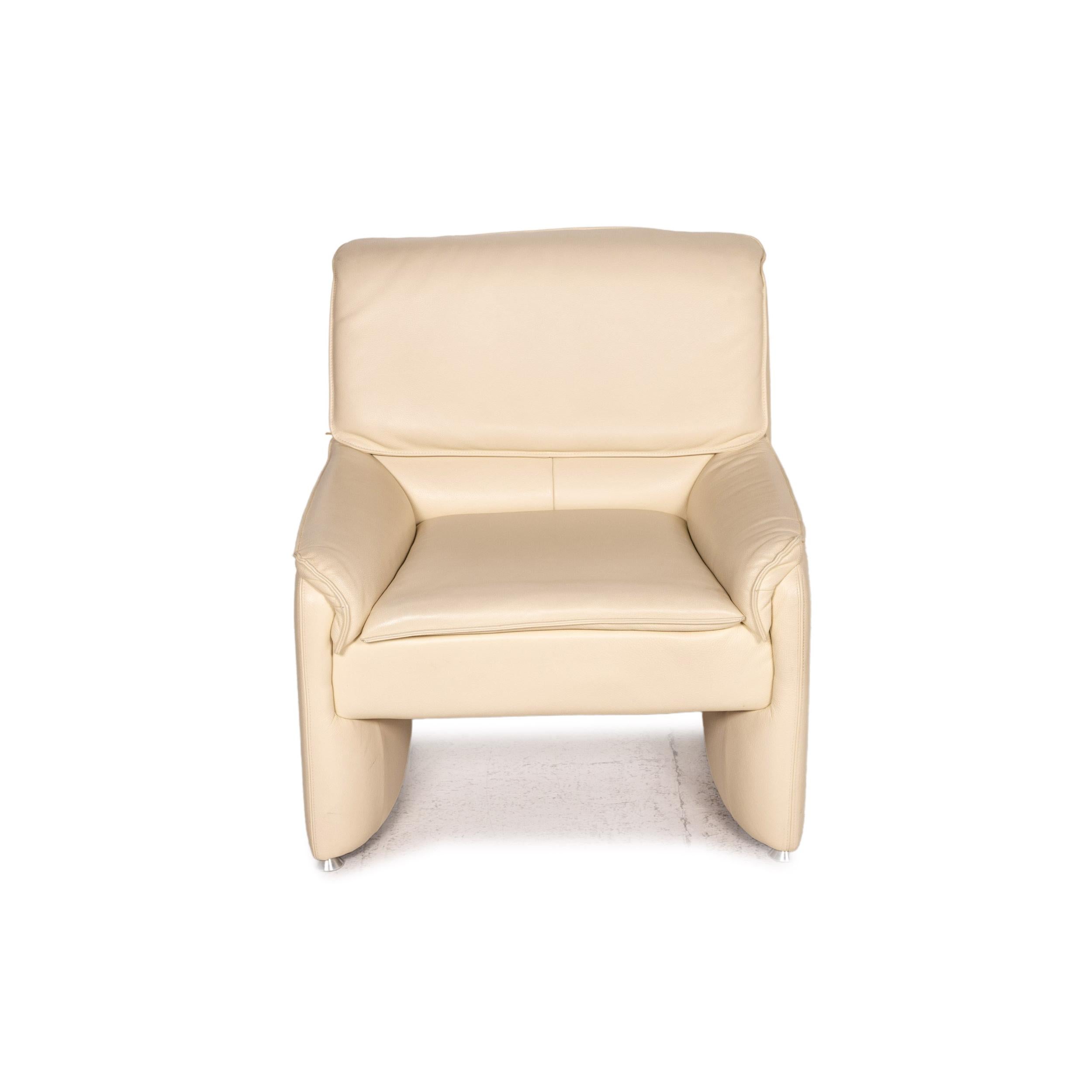 Sillón de cuero Laauser Crema Función en venta 2