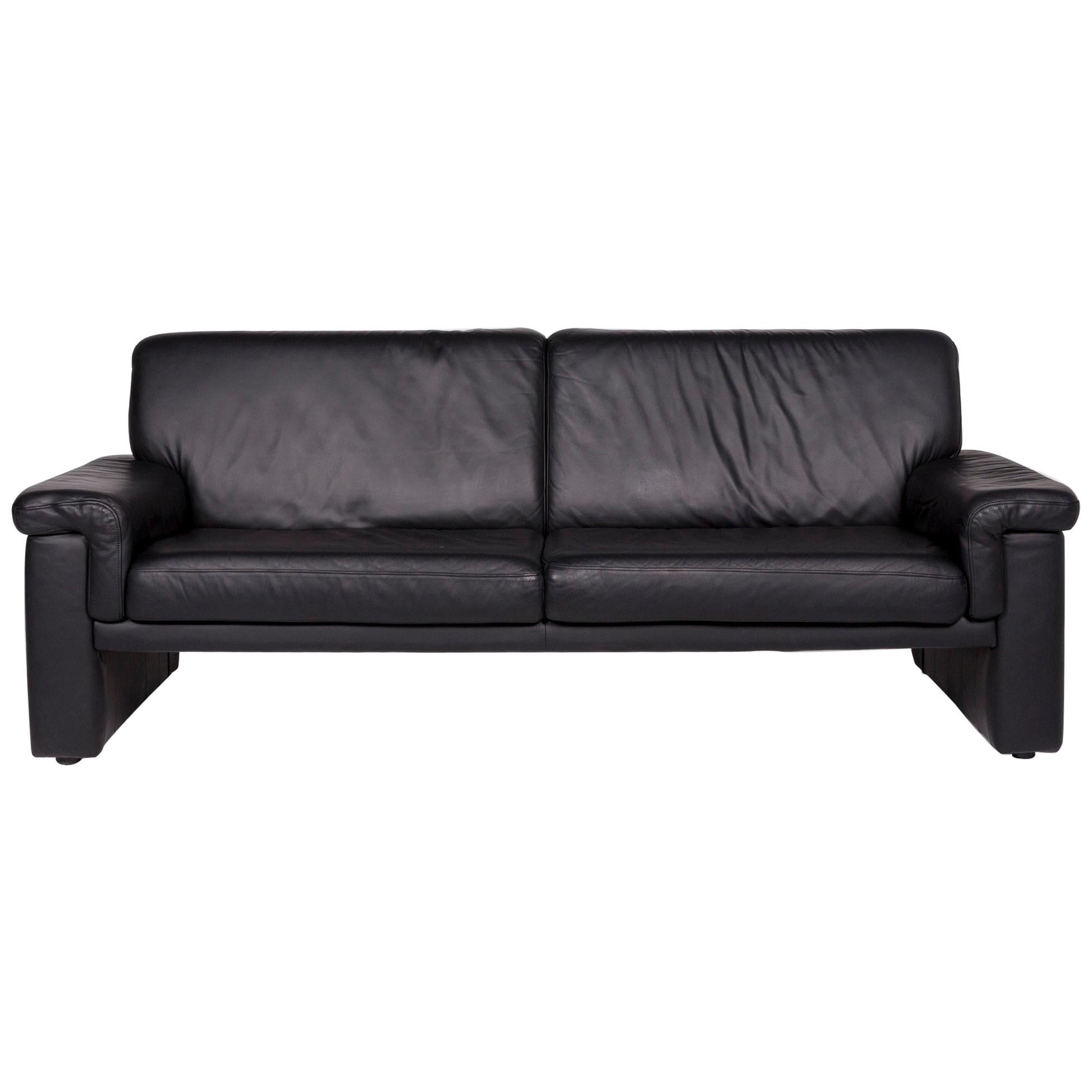 Comfortable, Modern and Sleek Calfskin Leather ThreeSeat Sofa / Couch For Sale at 1stdibs