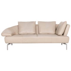 Laauser Leather Sofa Gray Three-Seat