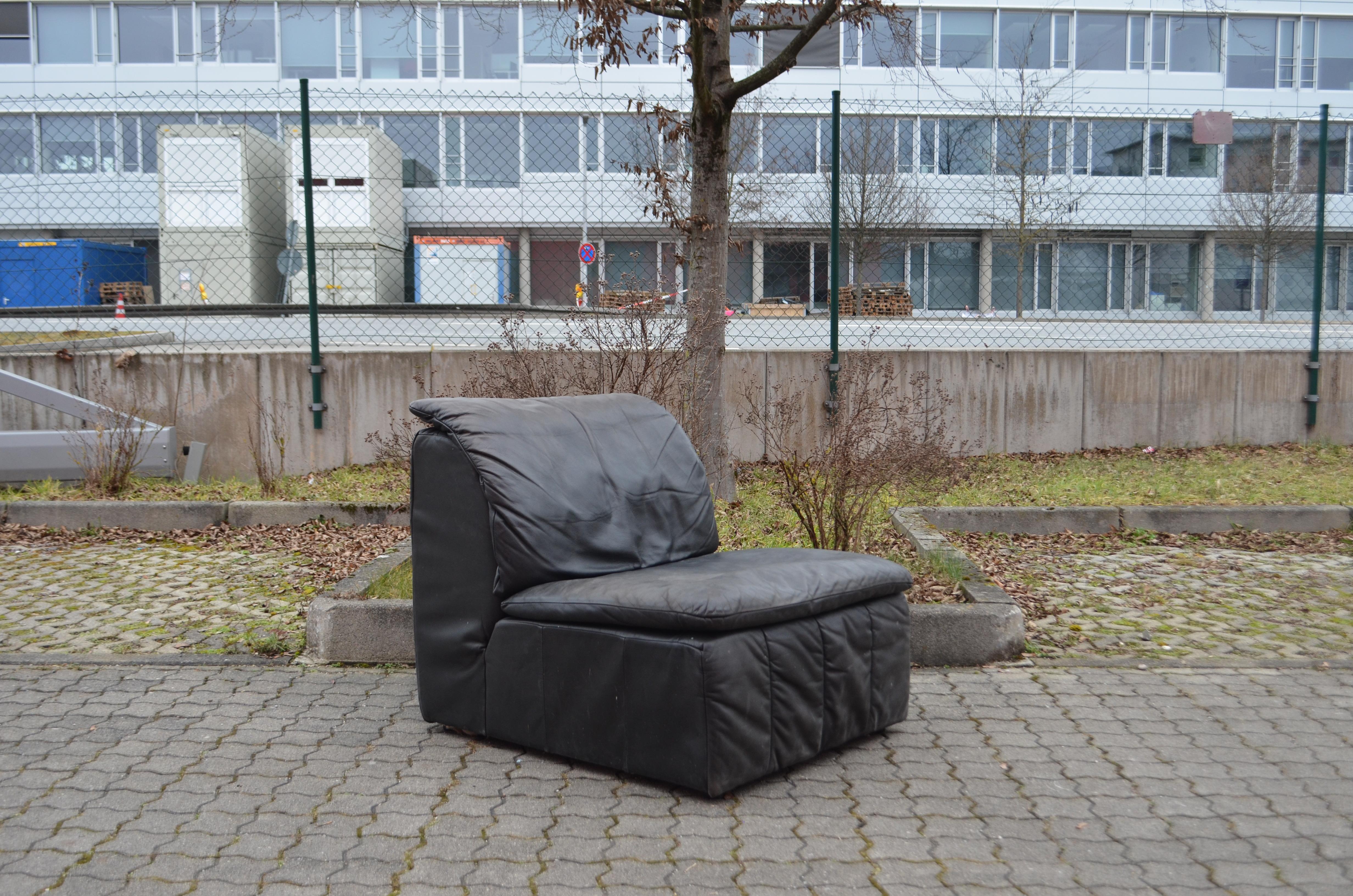 Canapé modulaire sectionnel en cuir patchwork vintage Laauser, 1970 en vente 3