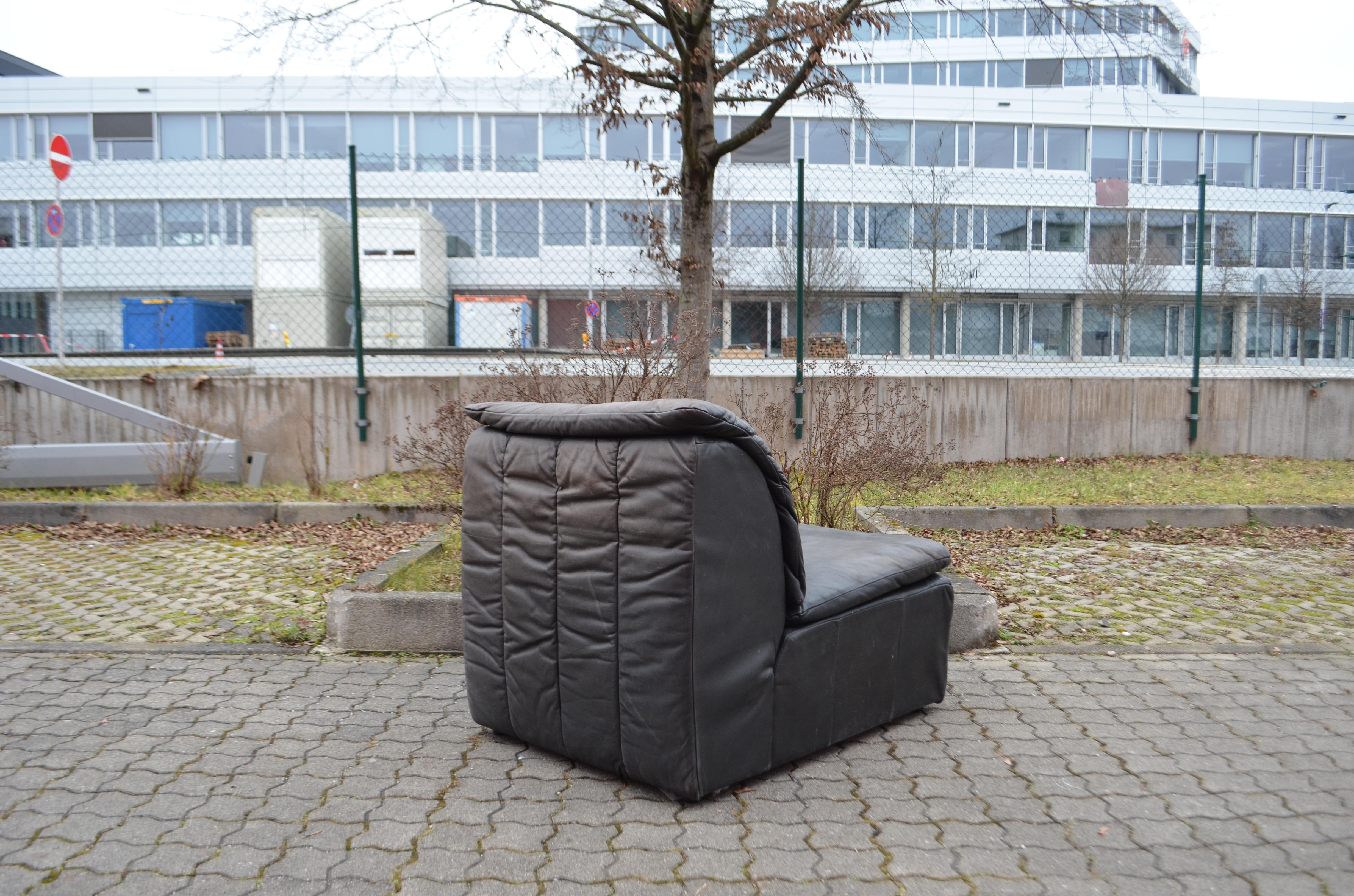 Canapé modulaire sectionnel en cuir patchwork vintage Laauser, 1970 en vente 5